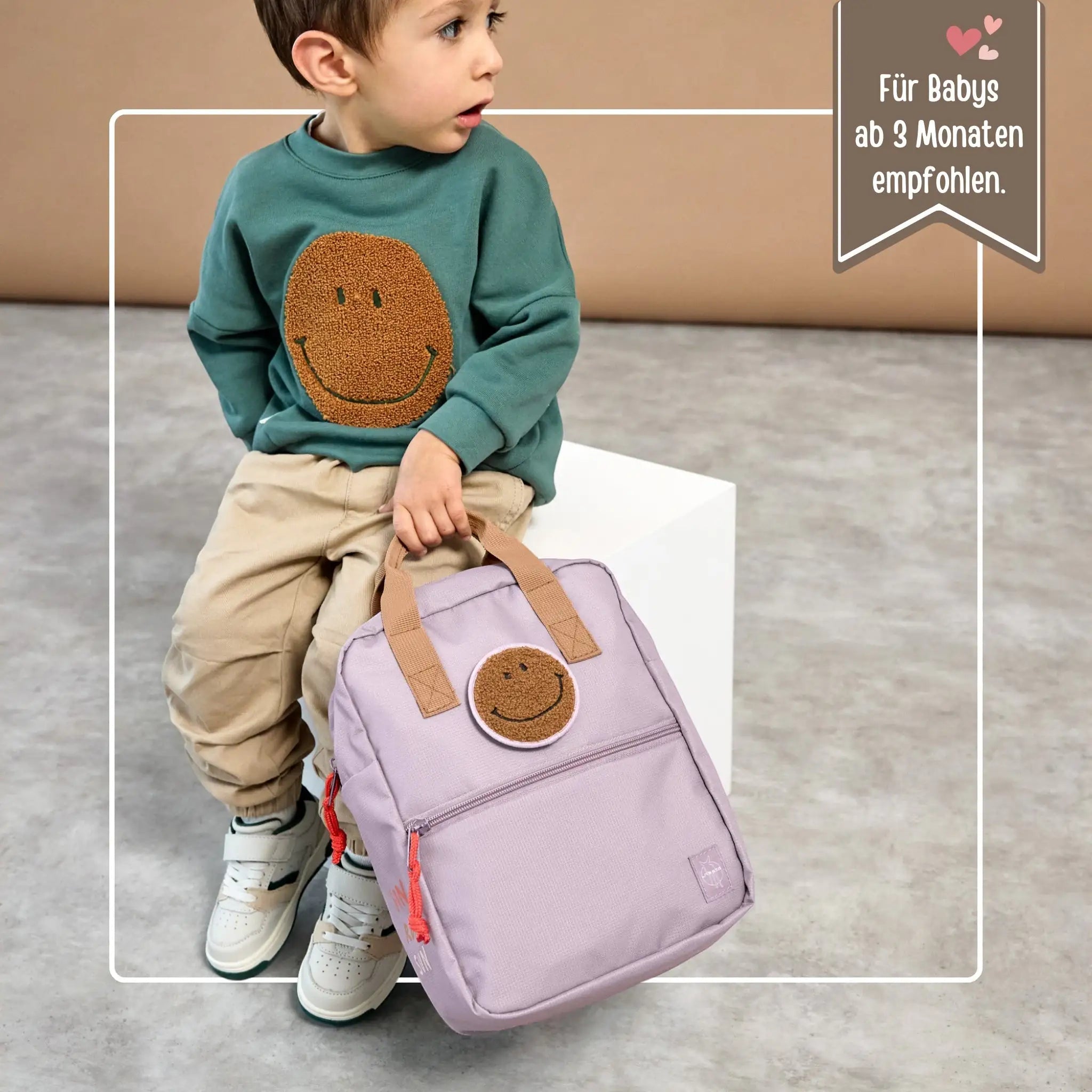 LÄSSIG Rucksack - Kirsche & Smile - wunderwunsch
