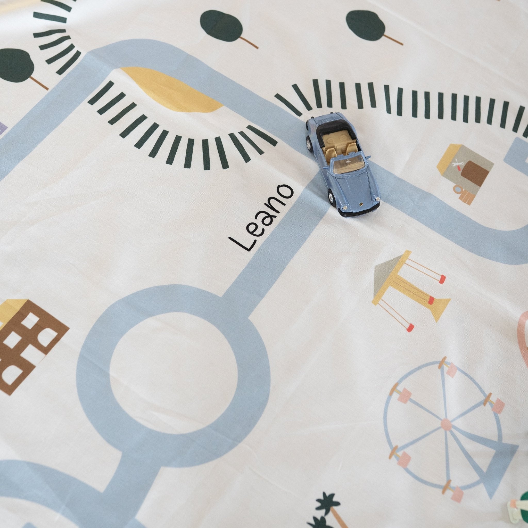 LÄSSIG Spieltuch "Straße" personalisierbar - wunderwunsch