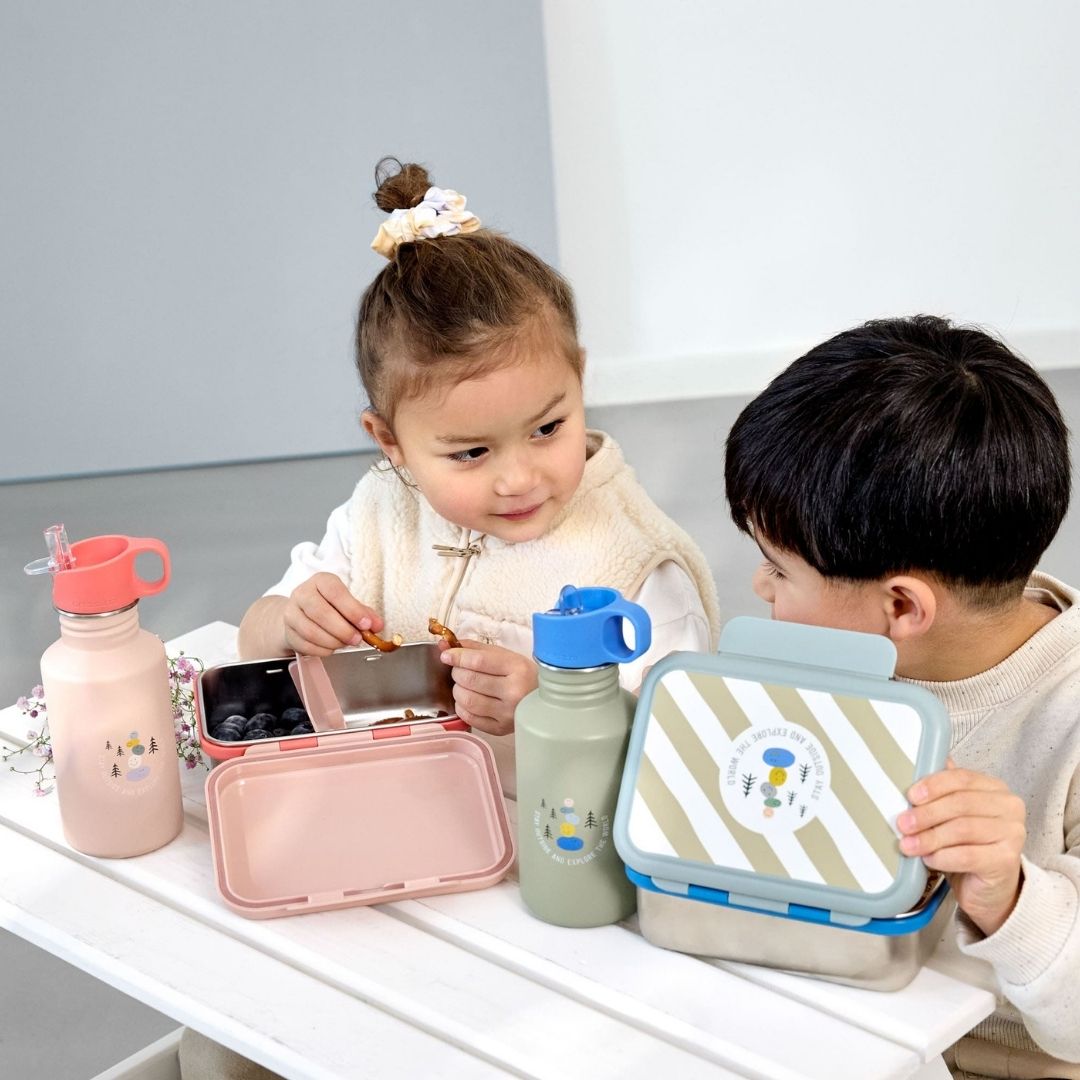 LÄSSIG Edelstahl Kinder Trinkflasche Sunny Explorer personalisierbar - wunderwunsch
