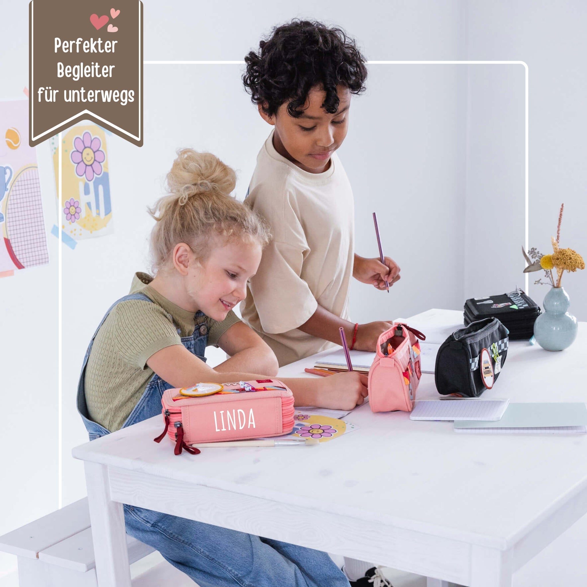 LÄSSIG Federmappe personalisiert - wunderwunsch