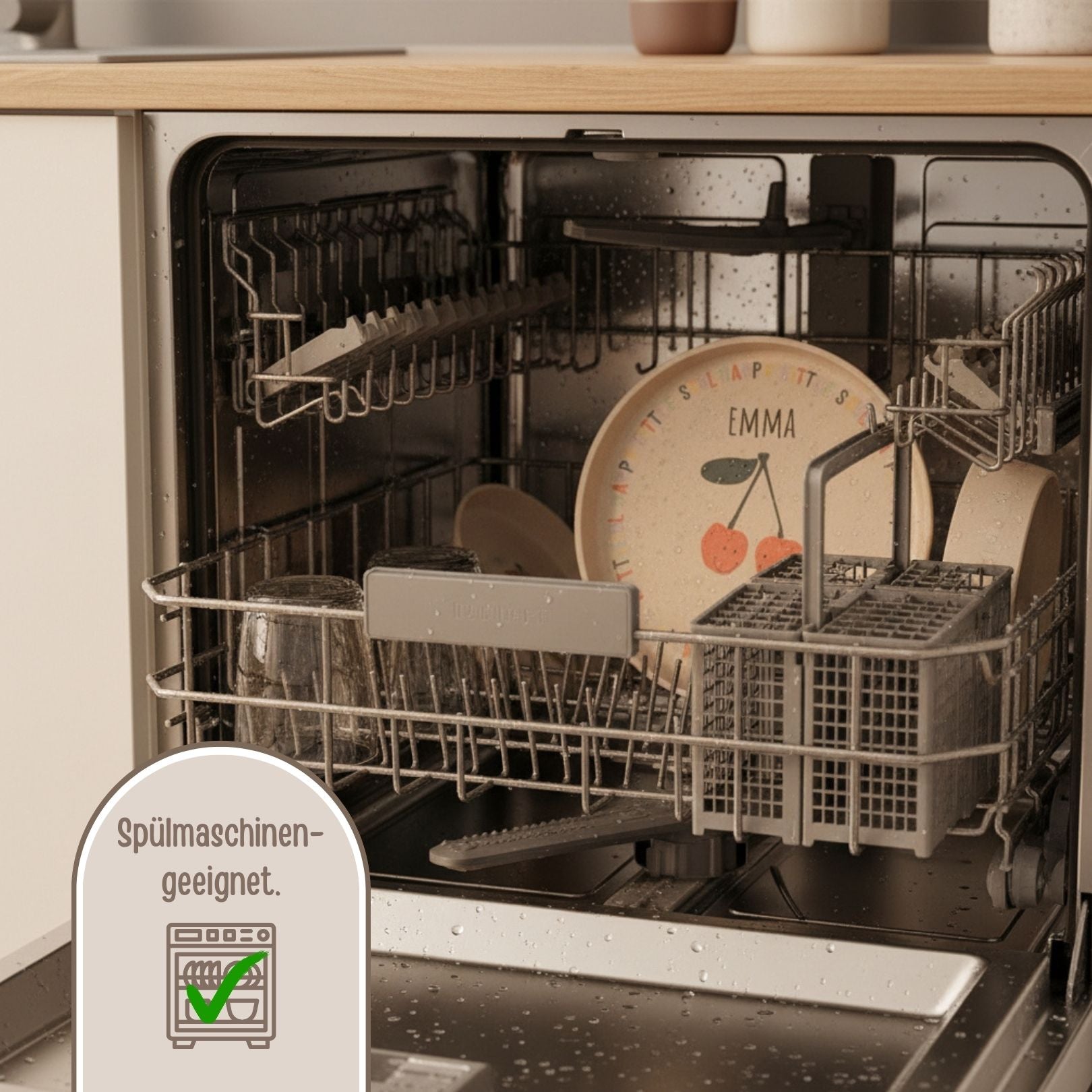 LÄSSIG Geschirr - Set "Kirsche" - wunderwunsch