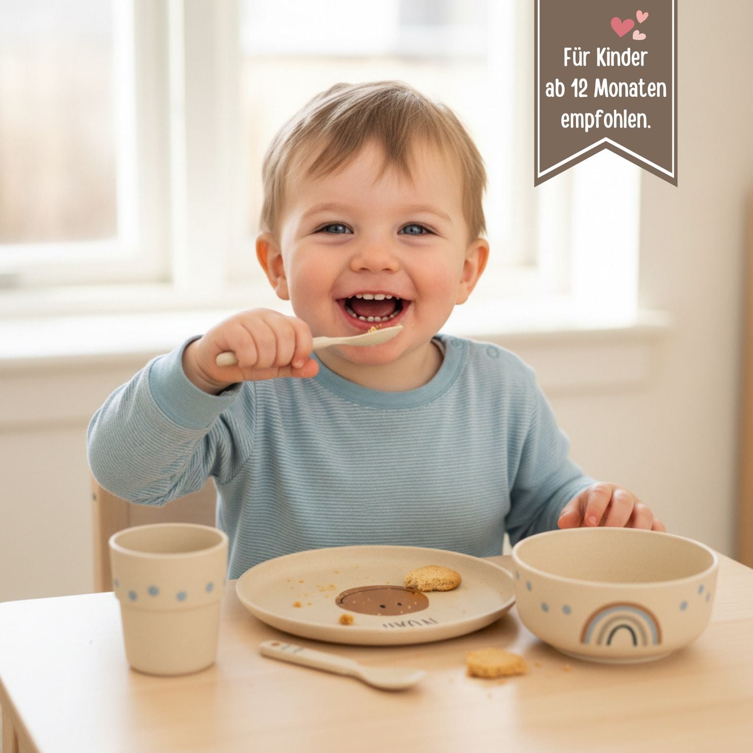 LÄSSIG Geschirr - Set "Smile" - wunderwunsch