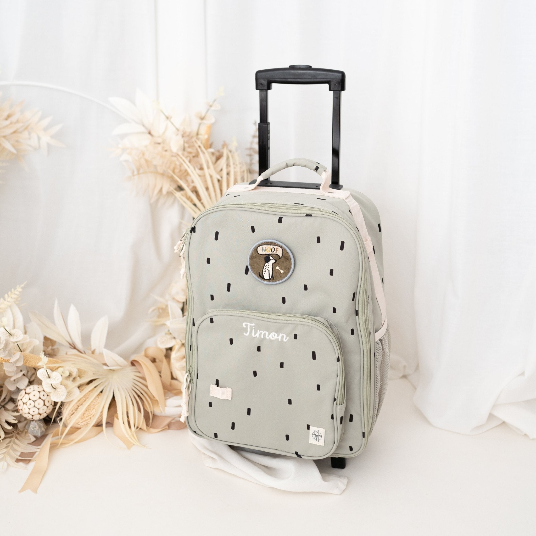 LÄSSIG Kinder Koffer "Punkte" personalisierbar - wunderwunsch