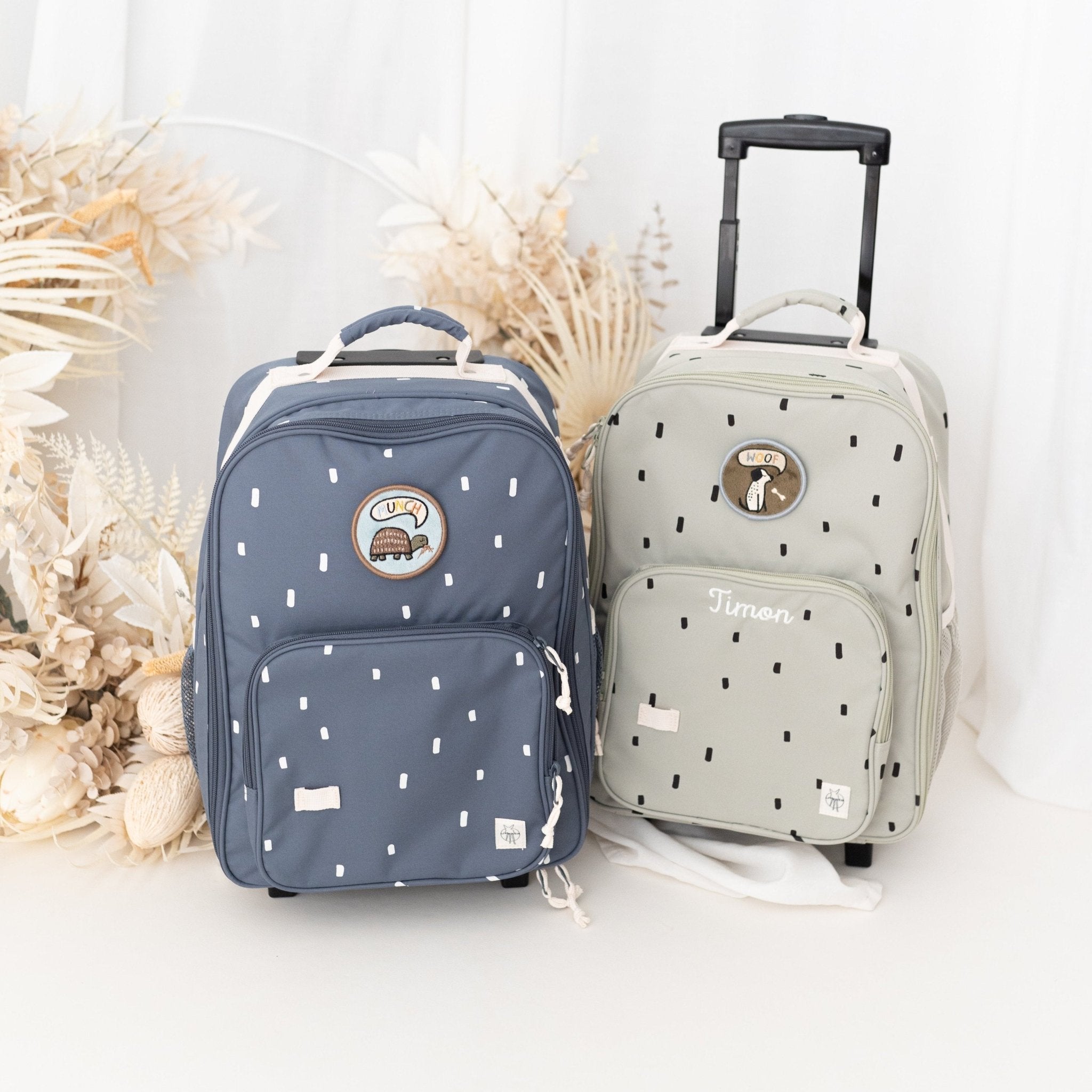 LÄSSIG Kinder Koffer "Punkte" personalisierbar - wunderwunsch