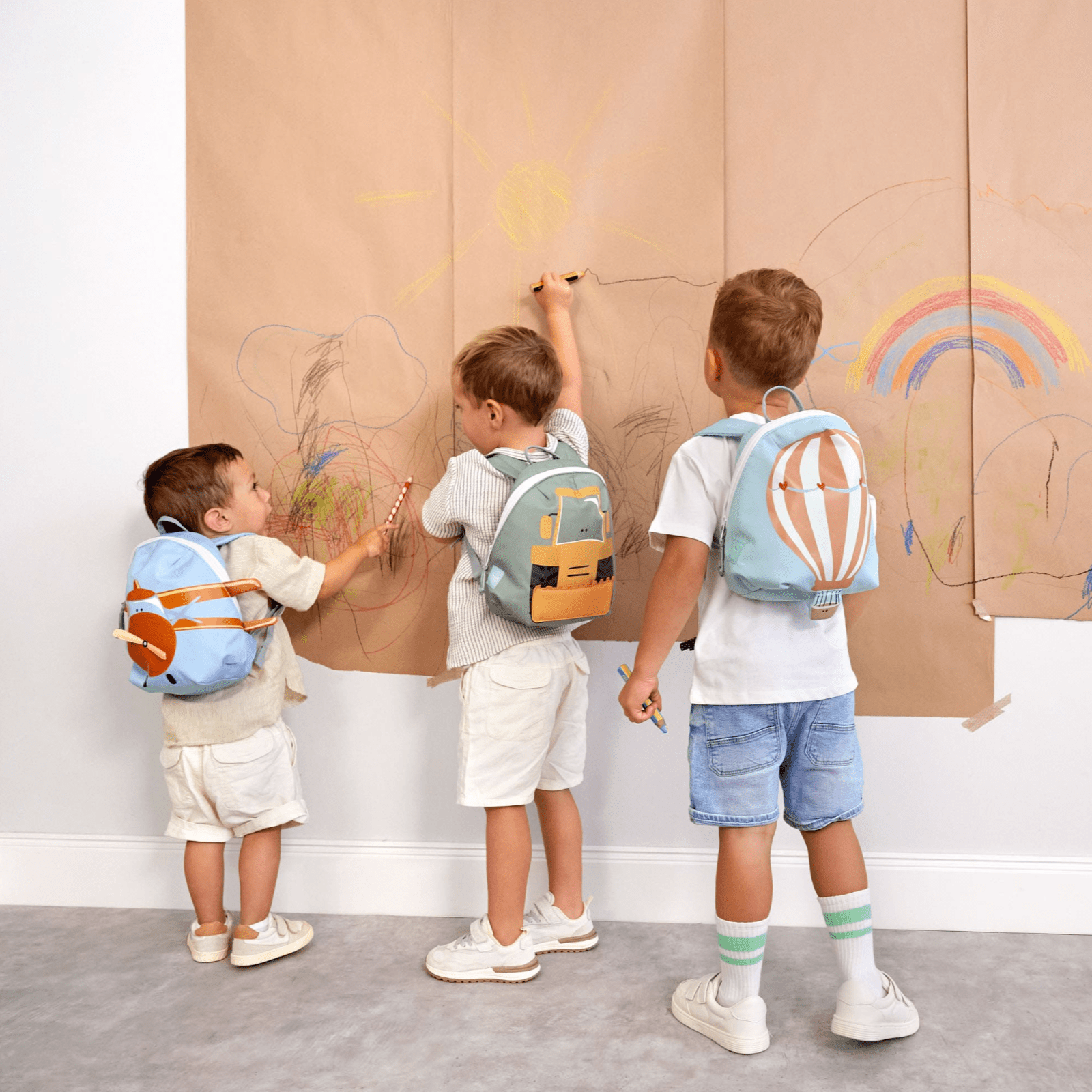 LÄSSIG Kindergartenrucksack personalisiert - Fahrzeuge - wunderwunsch