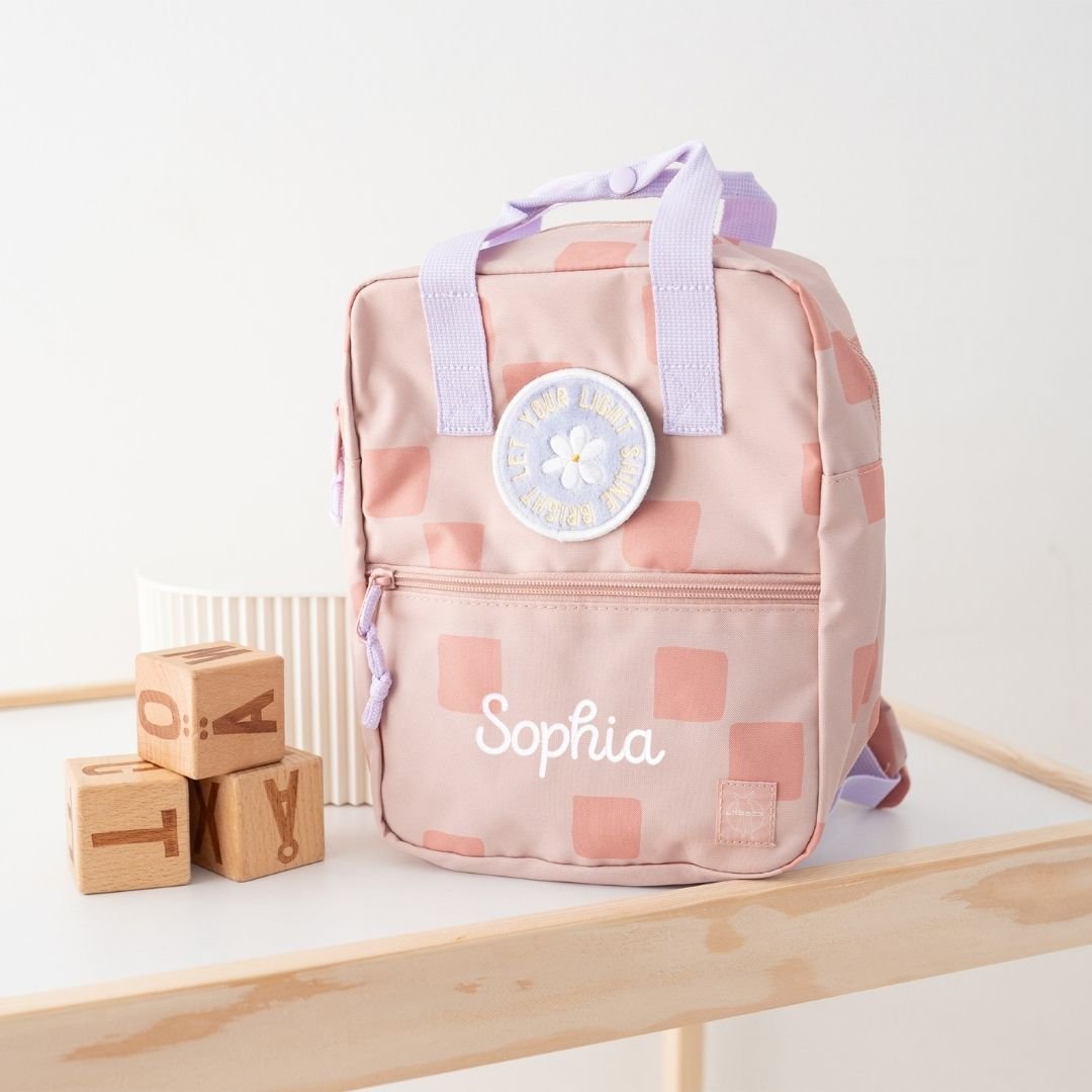 LÄSSIG Kindergartenrucksack Square "Pattern Party" personalisierbar - wunderwunsch
