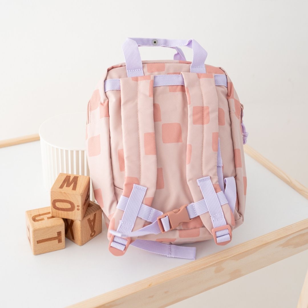 LÄSSIG Kindergartenrucksack Square "Pattern Party" personalisierbar - wunderwunsch