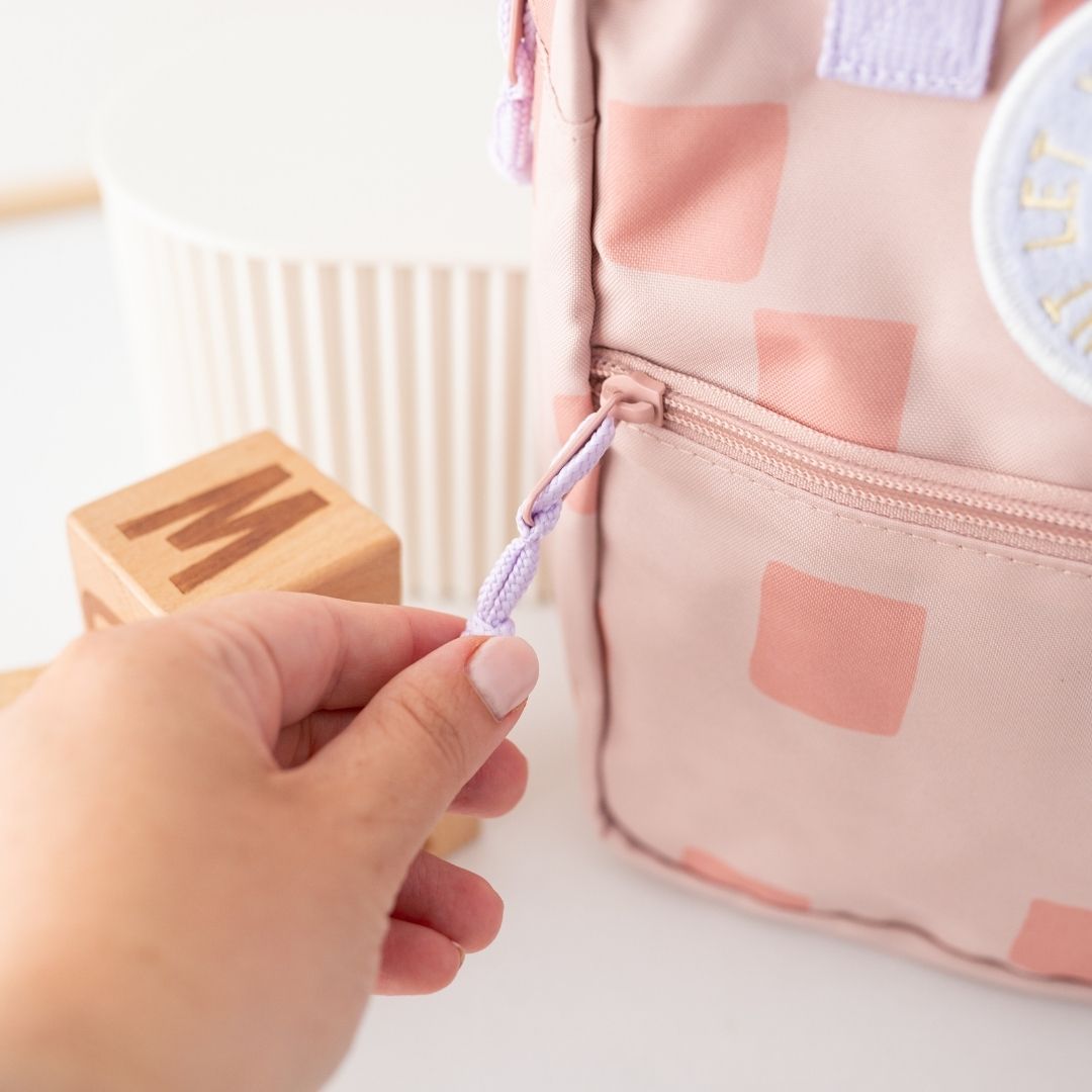 LÄSSIG Kindergartenrucksack Square "Pattern Party" personalisierbar - wunderwunsch
