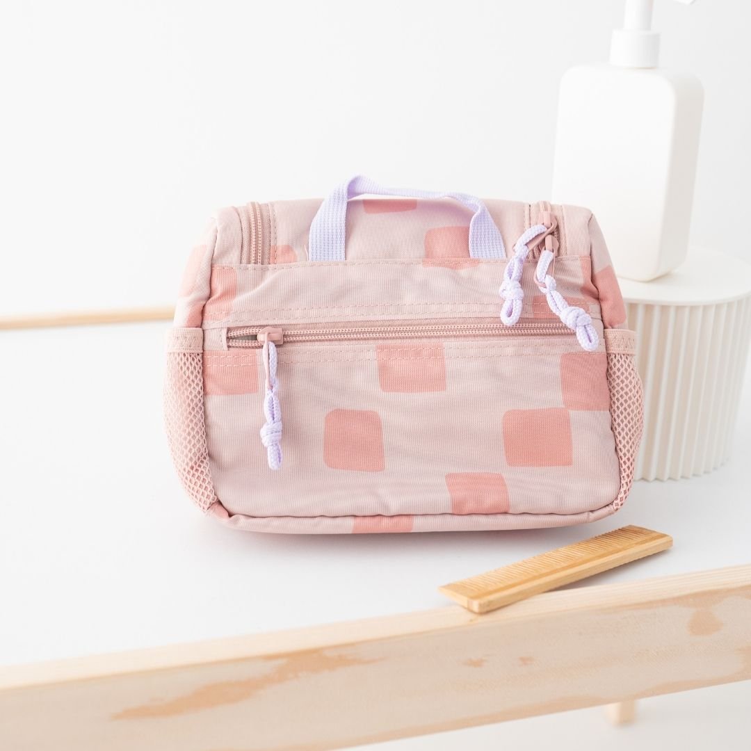 LÄSSIG Kulturtasche Kinder "Pattern Party" personalisierbar - wunderwunsch