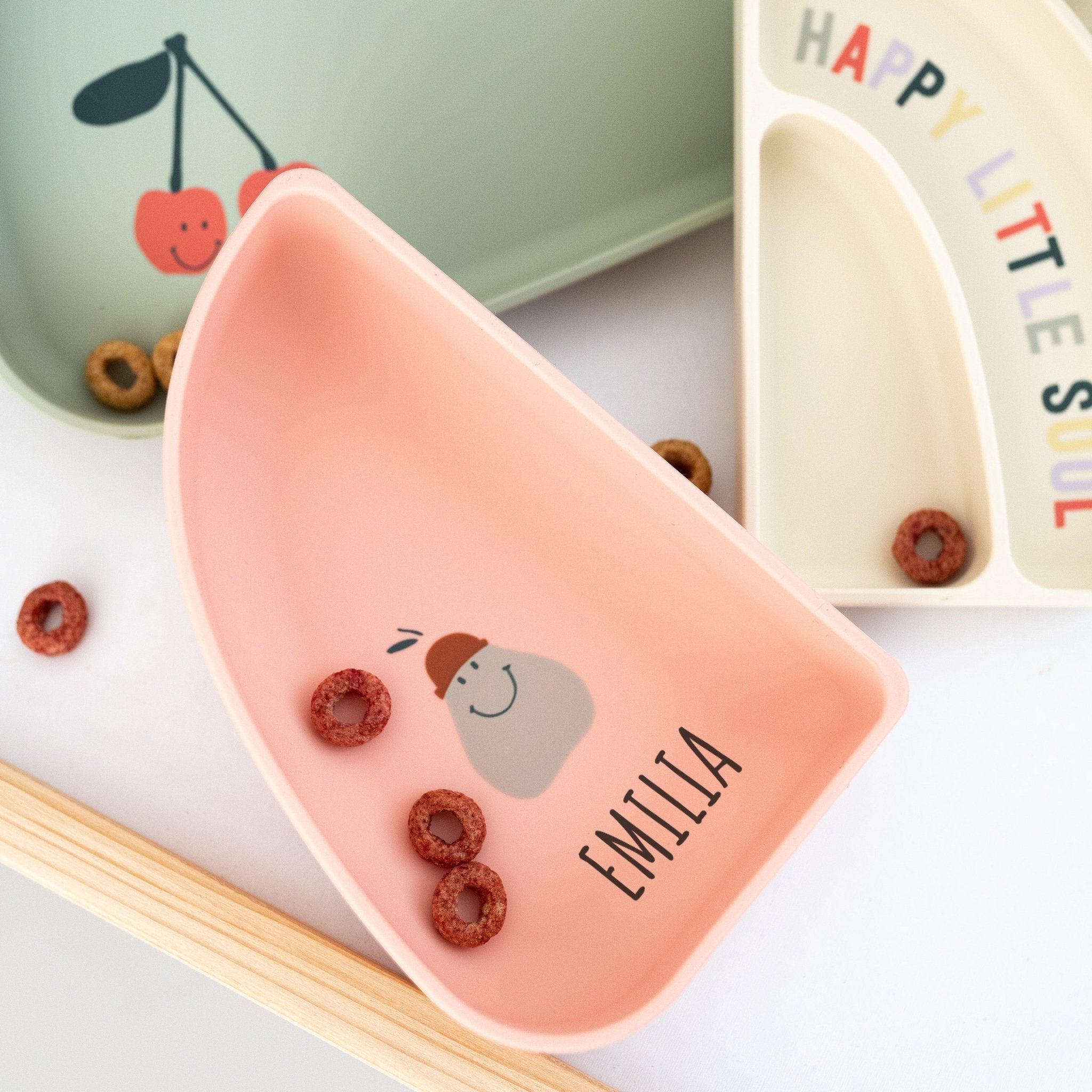 LÄSSIG Menüteller Regenbogen personalisiert - wunderwunsch