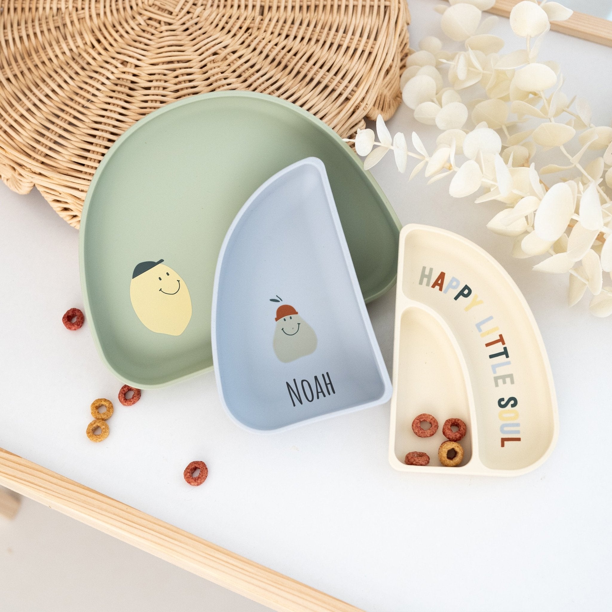 LÄSSIG Menüteller Regenbogen personalisiert - wunderwunsch