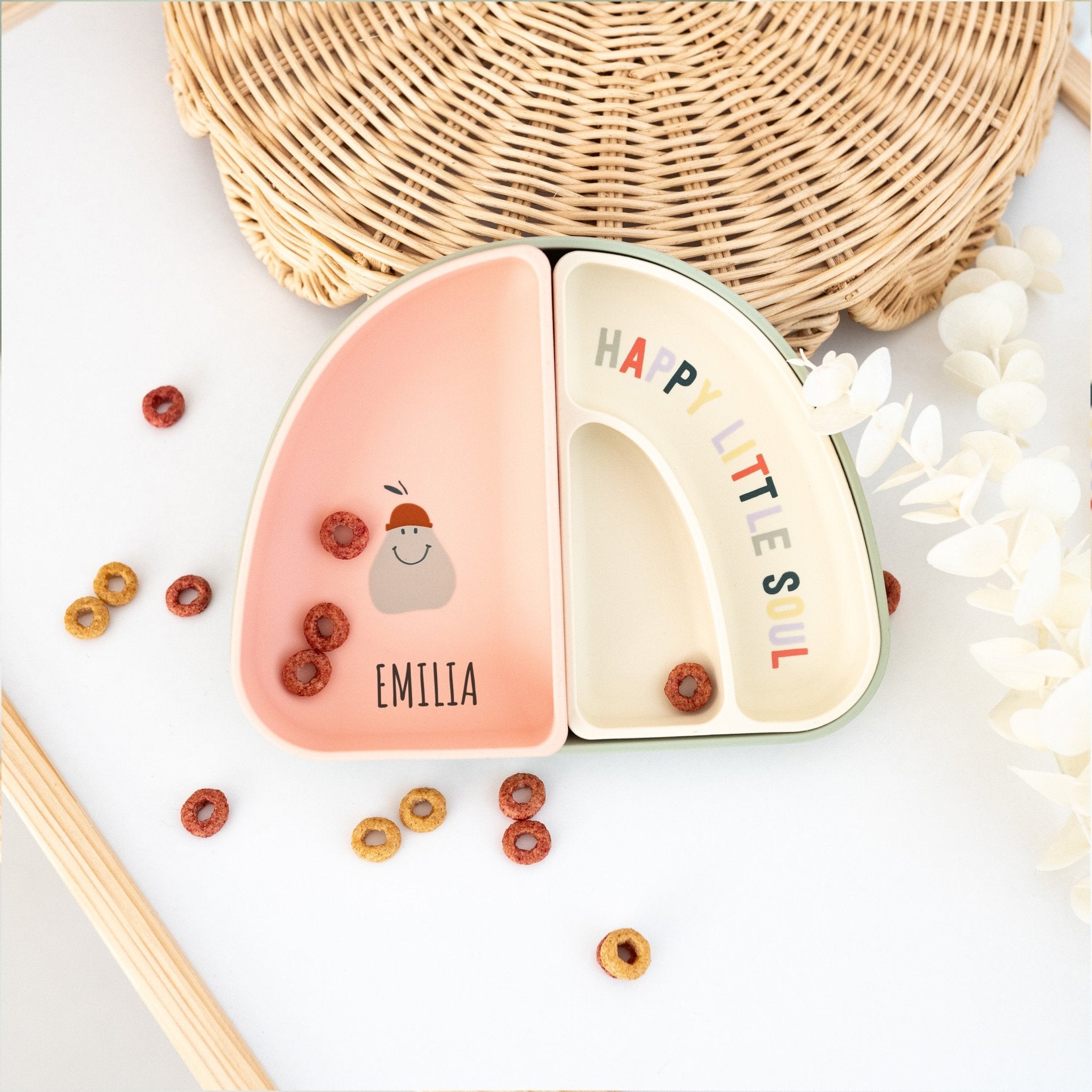 LÄSSIG Menüteller Regenbogen personalisiert - wunderwunsch