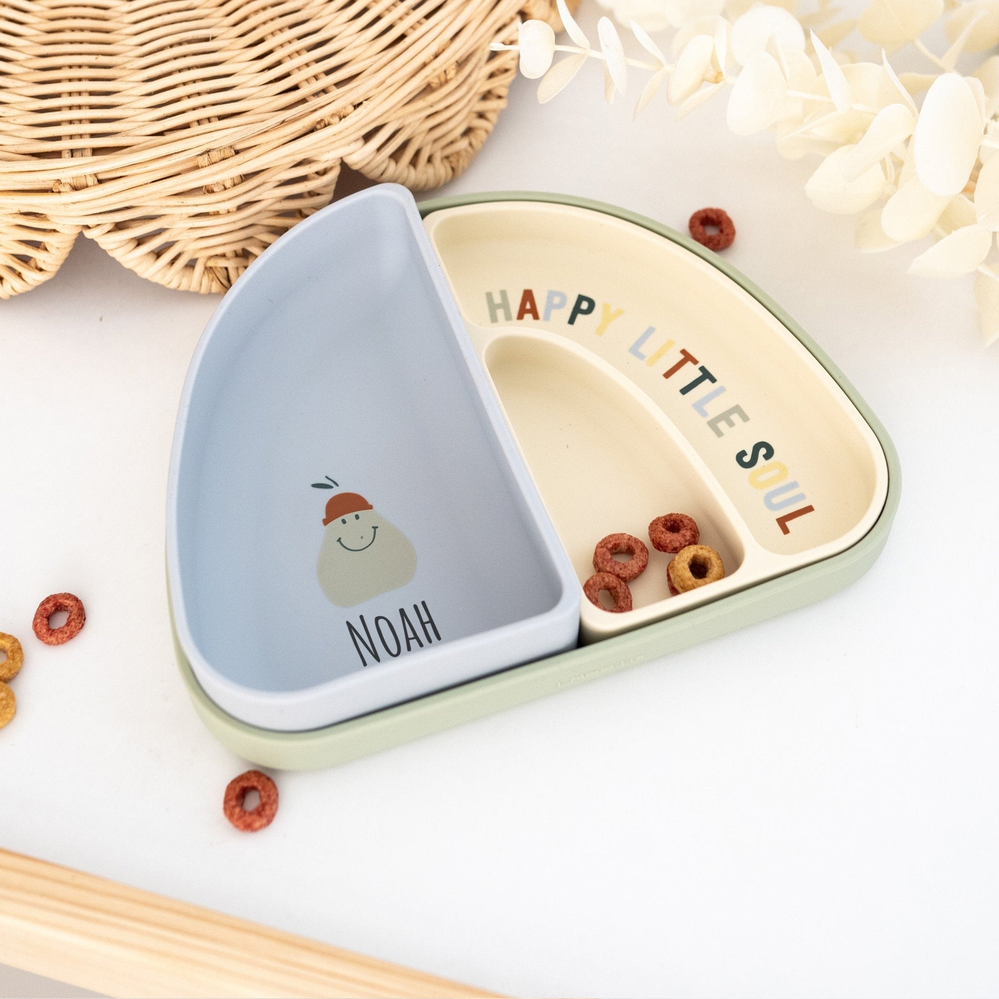 LÄSSIG Menüteller Regenbogen personalisiert - wunderwunsch