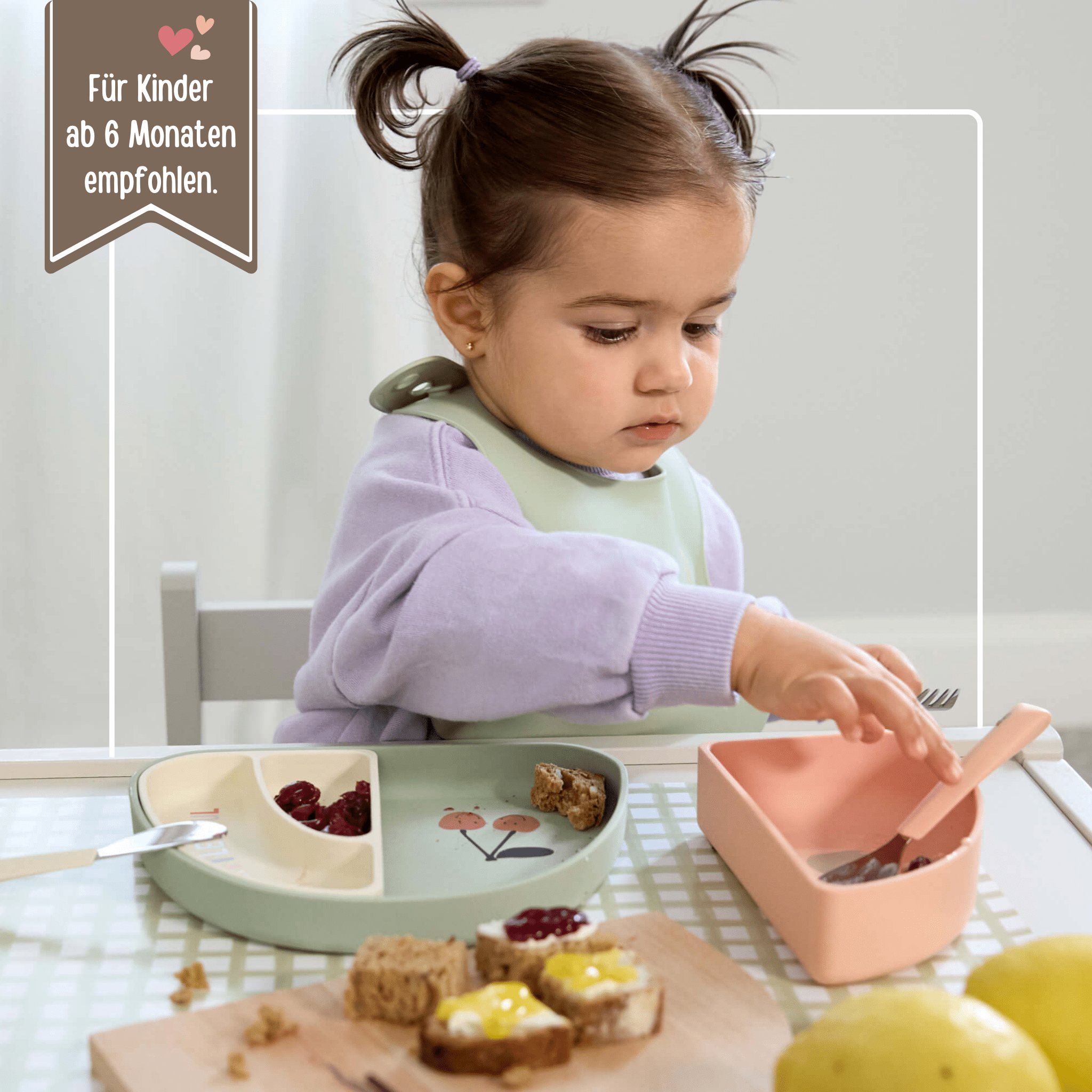 LÄSSIG Menüteller Regenbogen personalisiert - wunderwunsch