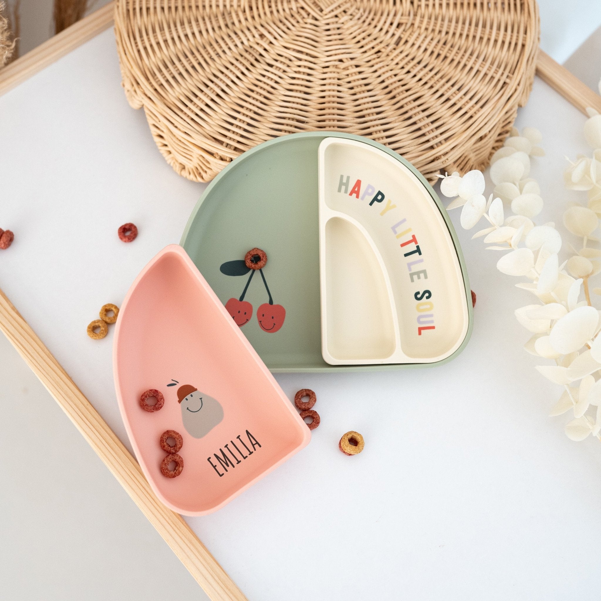 LÄSSIG Menüteller Regenbogen personalisiert - wunderwunsch