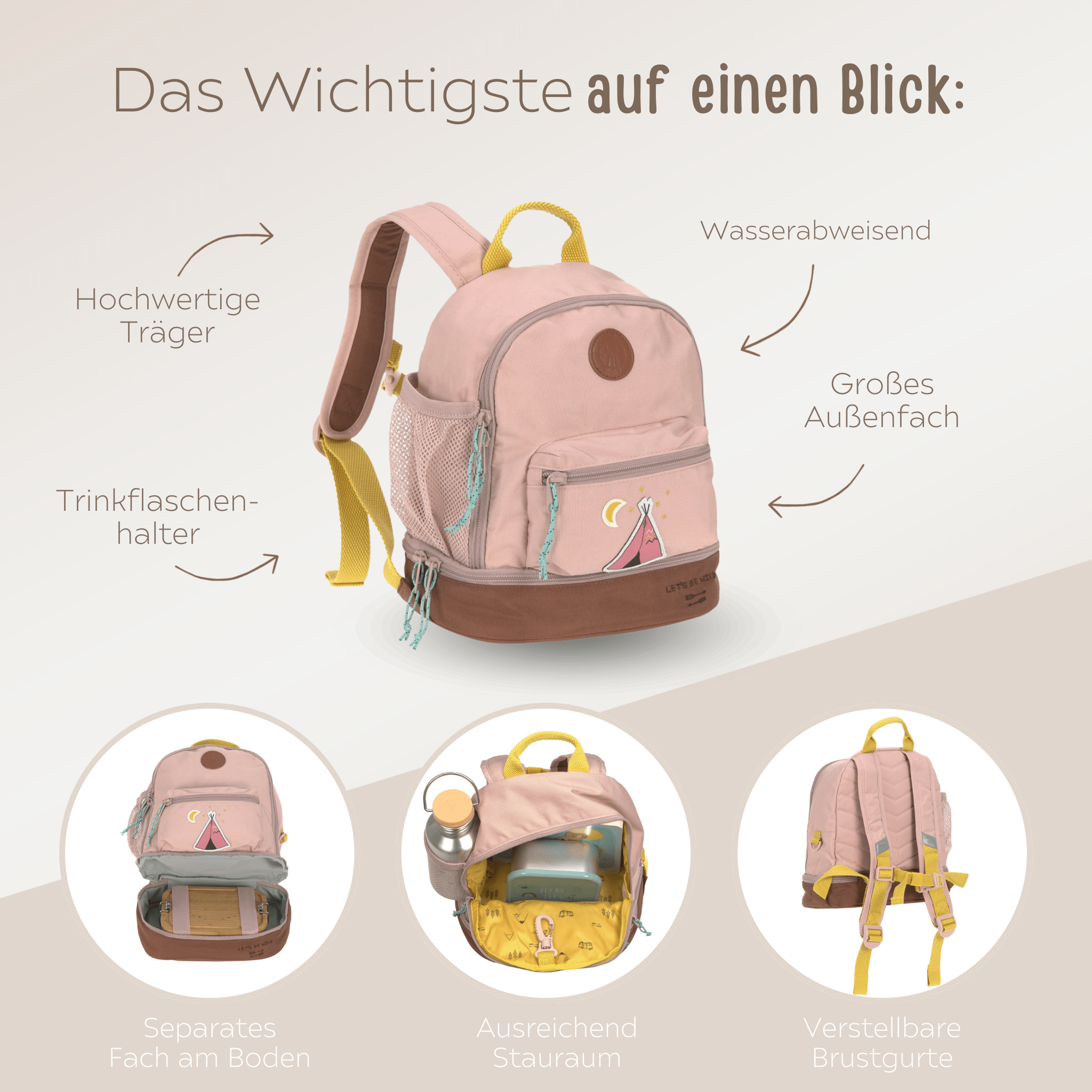 LÄSSIG Rucksack "Adventure" personalisiert - wunderwunsch