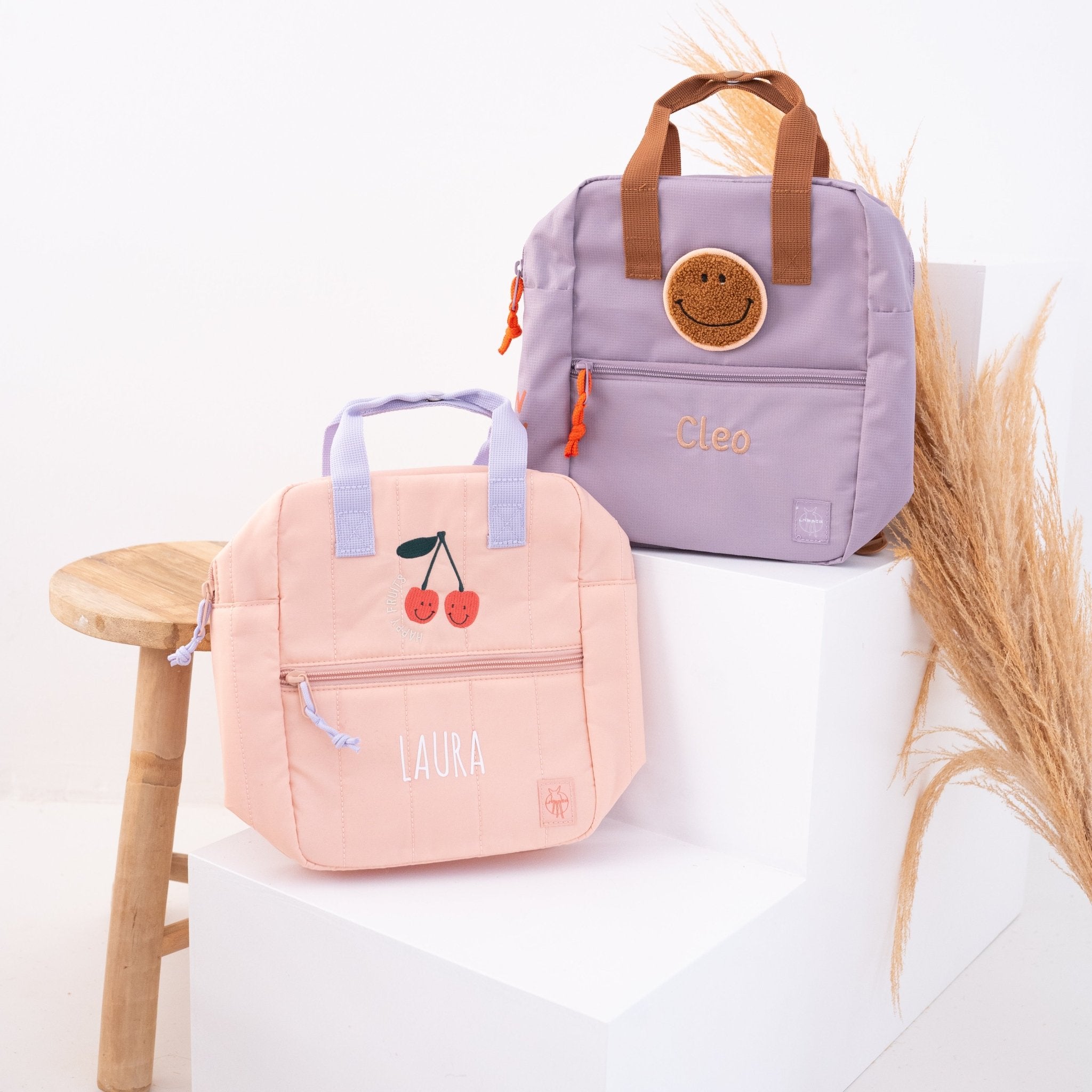 LÄSSIG Rucksack - Kirsche & Smile - wunderwunsch