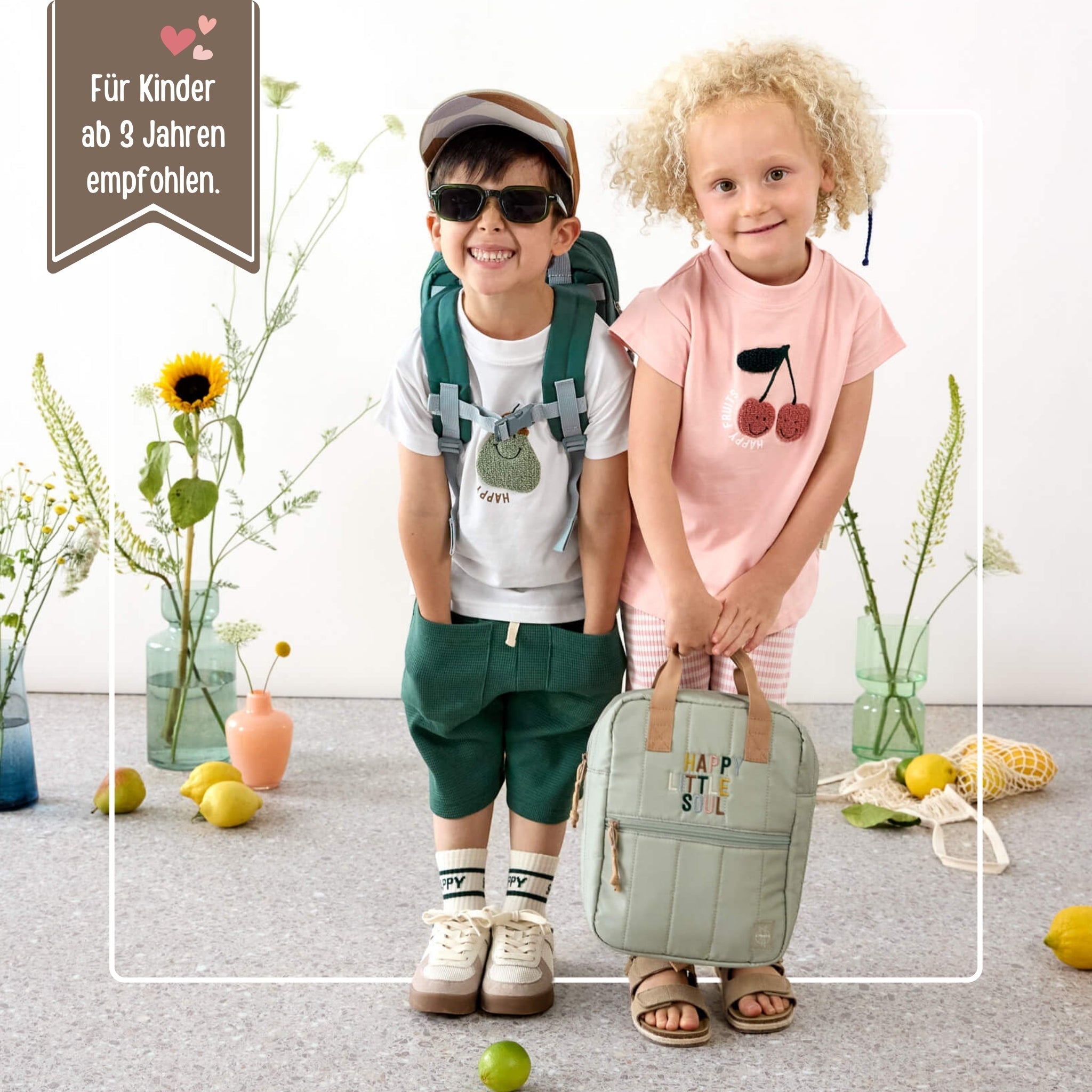 LÄSSIG Rucksack personalisiert "Happy little soul" - wunderwunsch