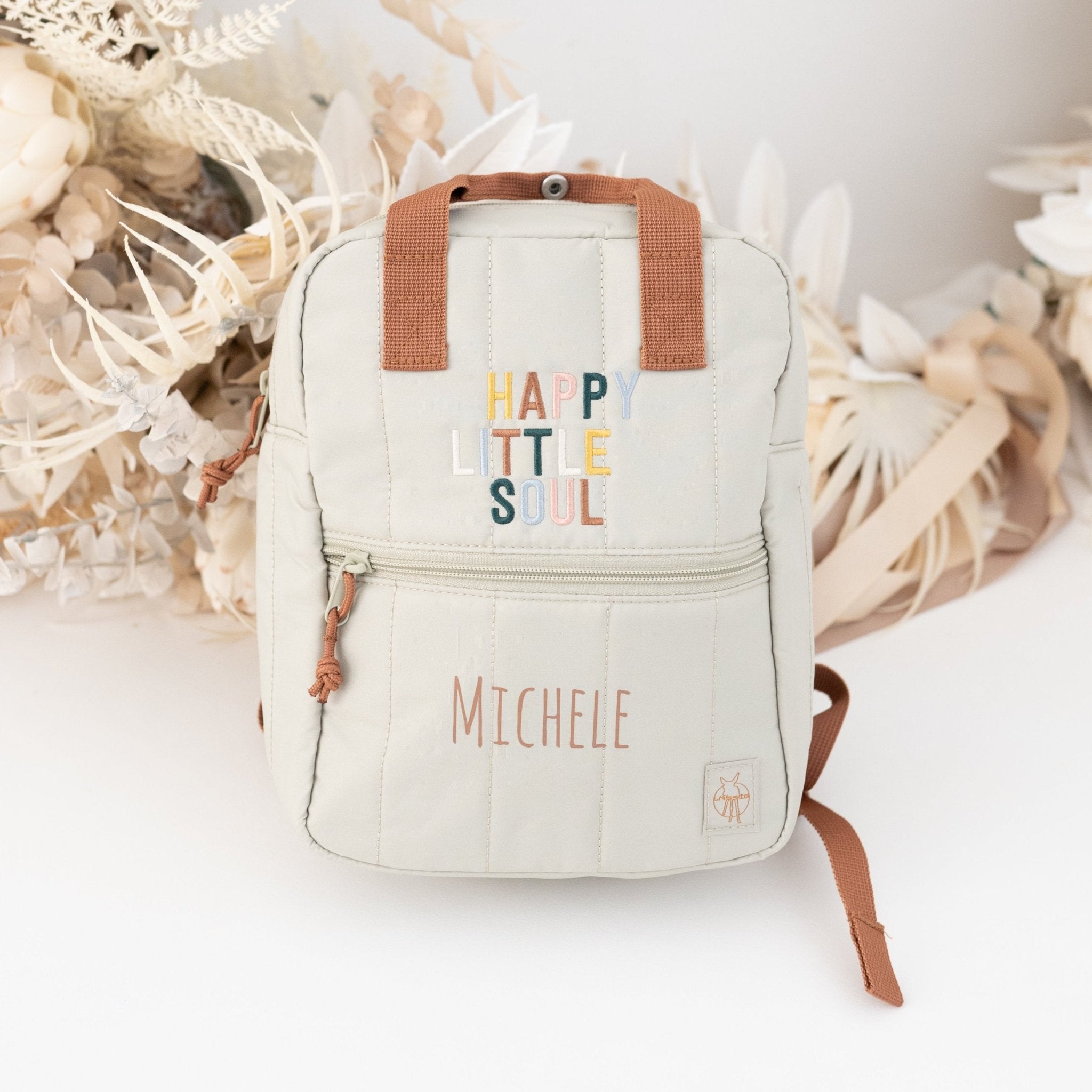 LÄSSIG Rucksack personalisiert "Happy little soul" - wunderwunsch