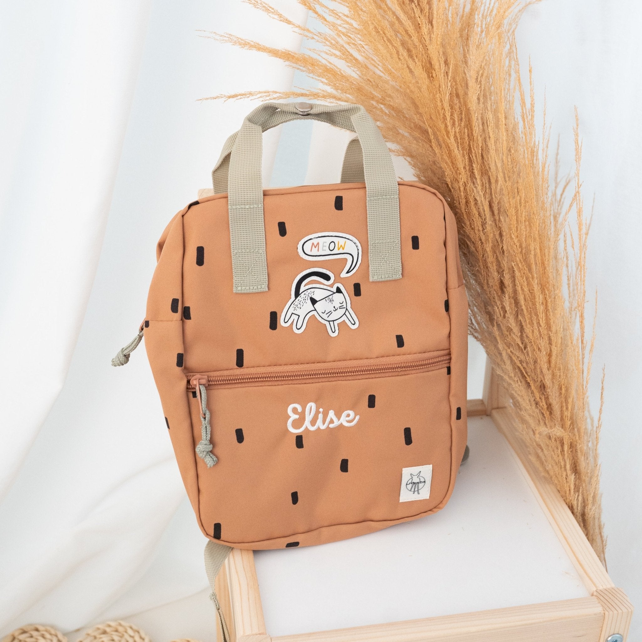 LÄSSIG Rucksack "Punkte eckig" personalisiert - wunderwunsch