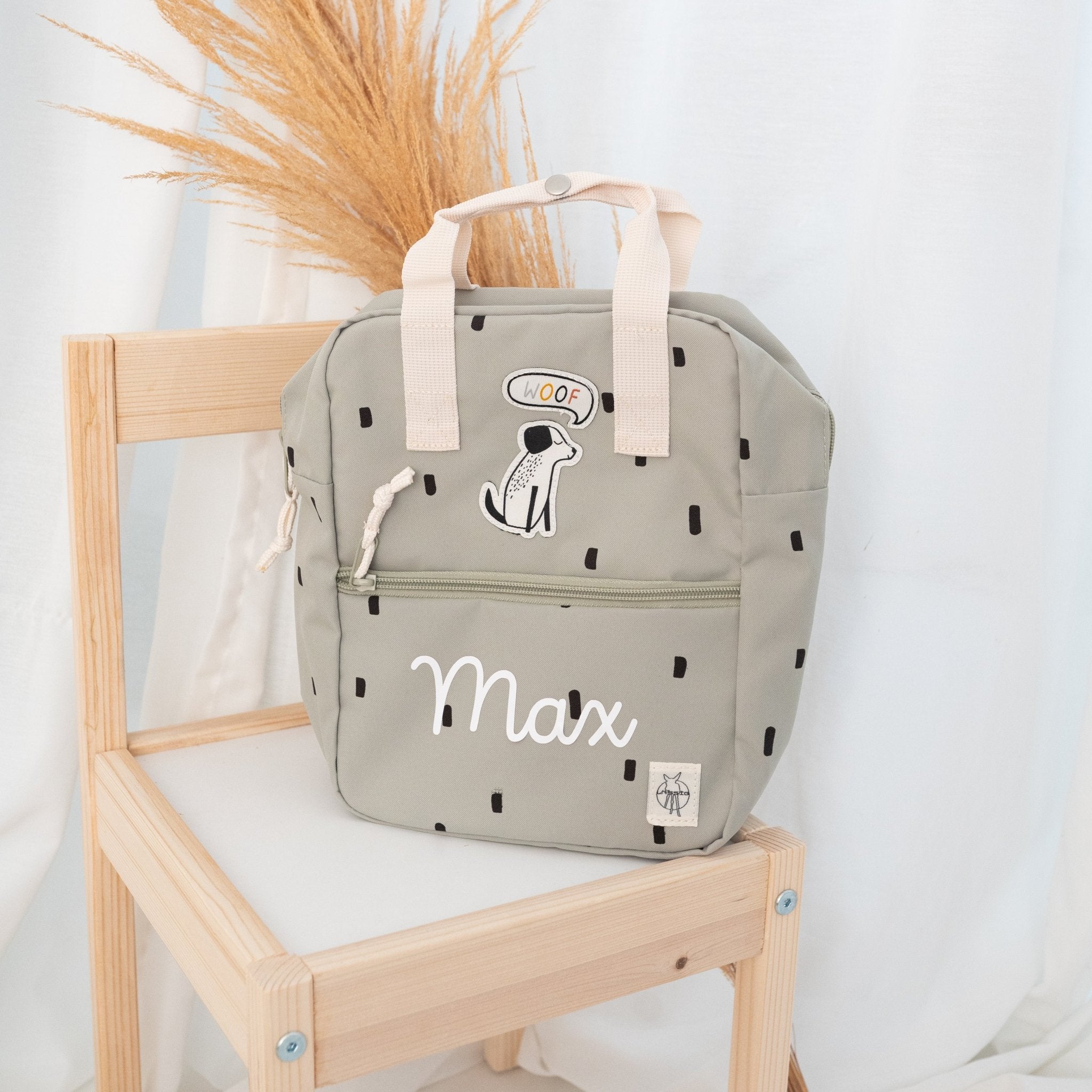 LÄSSIG Rucksack "Punkte eckig" personalisiert - wunderwunsch
