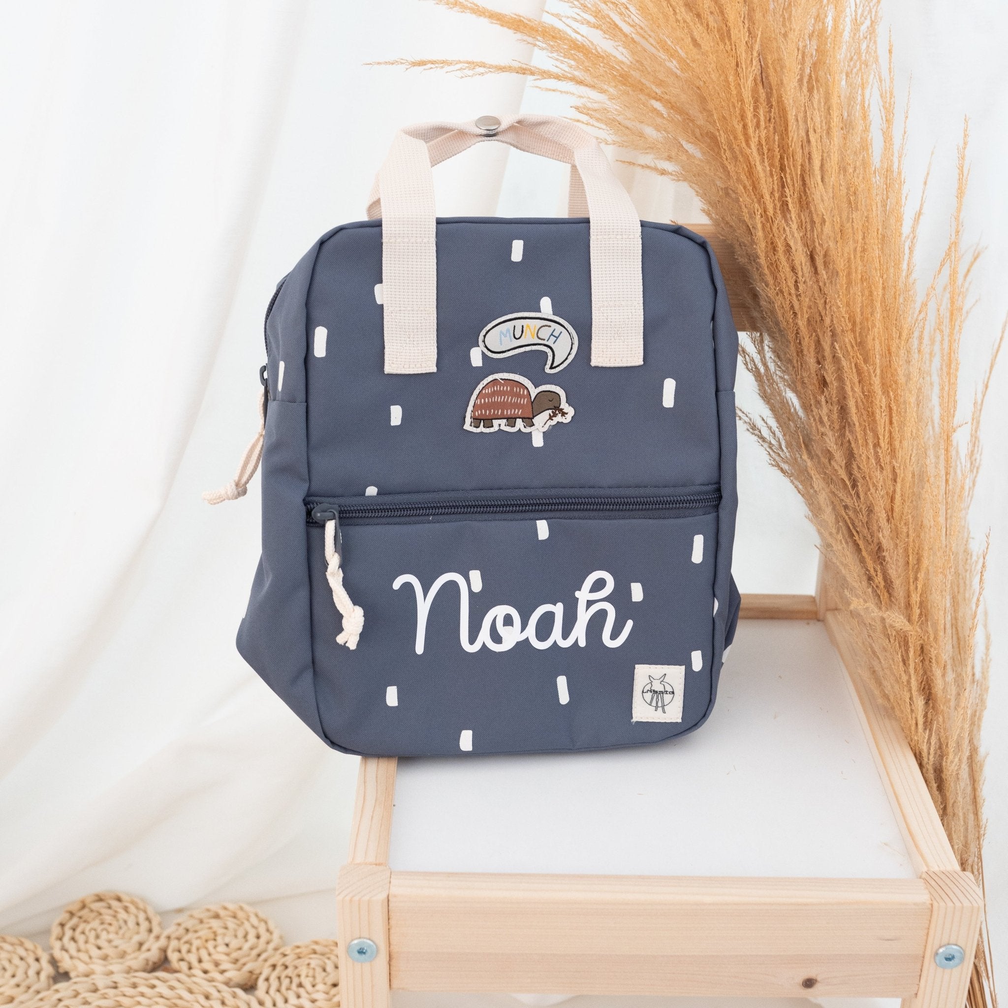 LÄSSIG Rucksack "Punkte eckig" personalisiert - wunderwunsch
