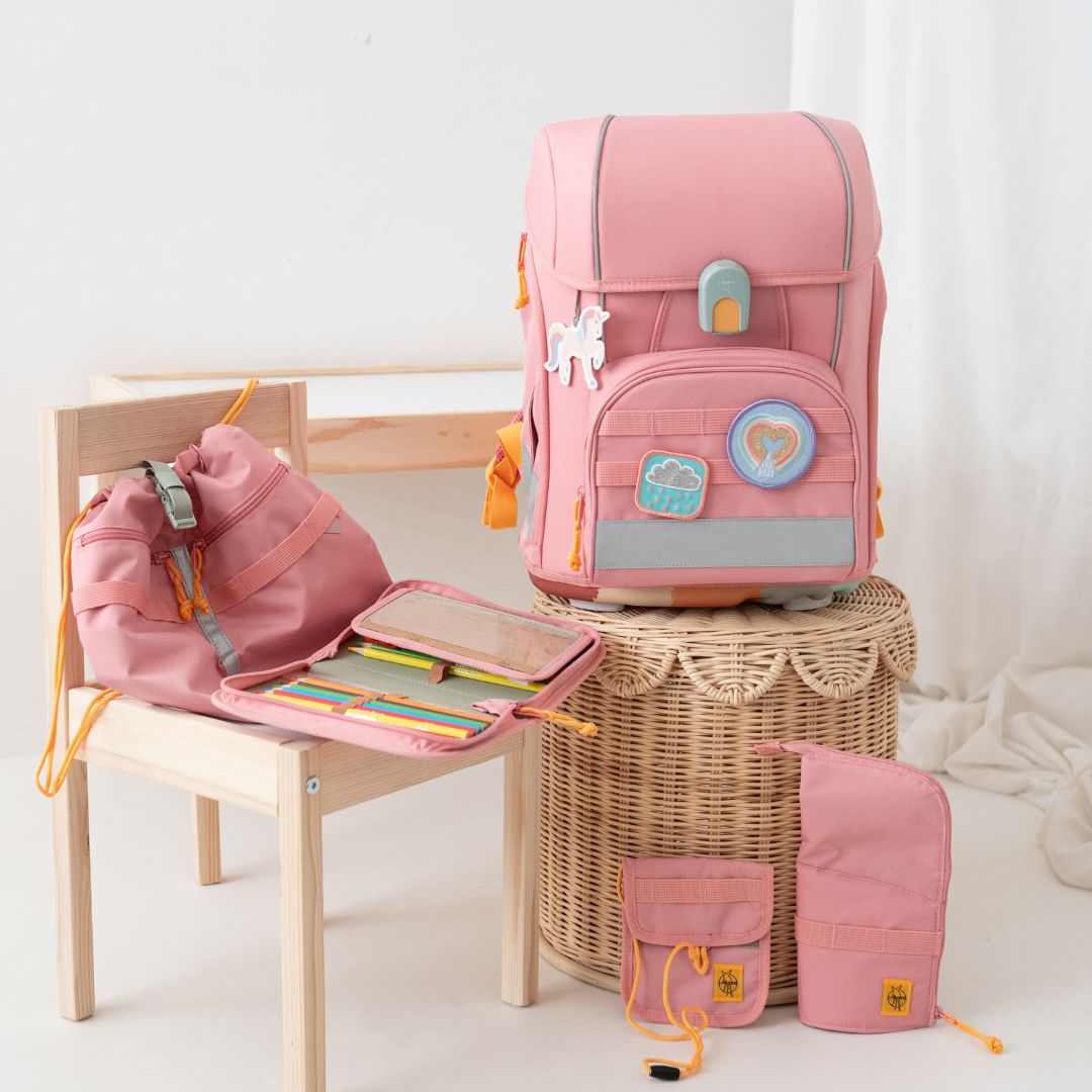 LÄSSIG Schulranzen Set 7 - teilig - Pink - wunderwunsch
