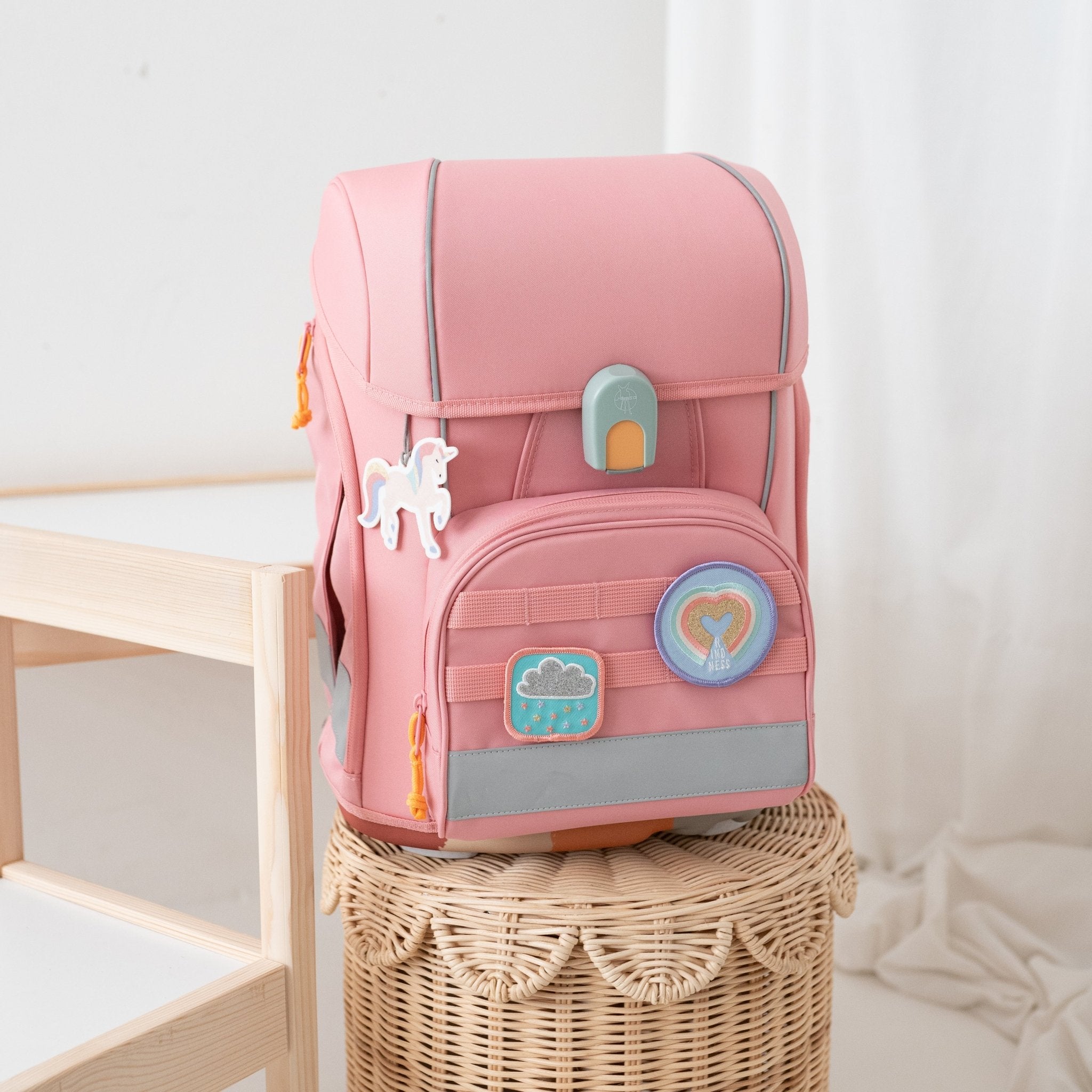 LÄSSIG Schulranzen Set 7 - teilig - Pink - wunderwunsch