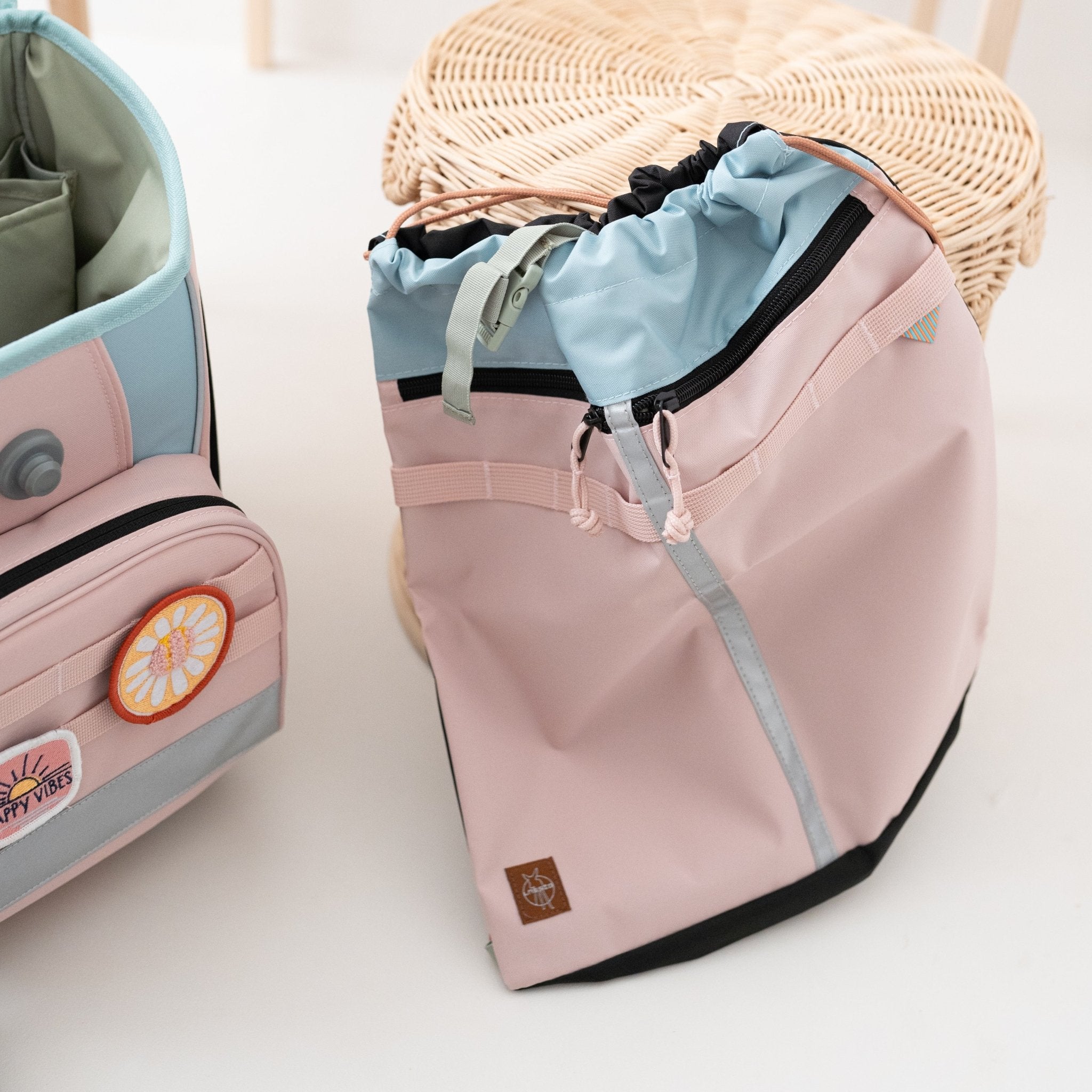 LÄSSIG Schulranzen Set 7 - teilig - Rosa/Blau - wunderwunsch