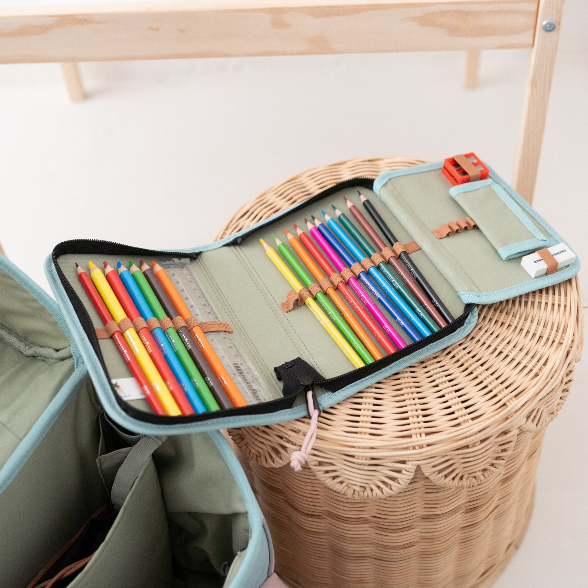 LÄSSIG Schulranzen Set 7 - teilig - Rosa/Blau - wunderwunsch