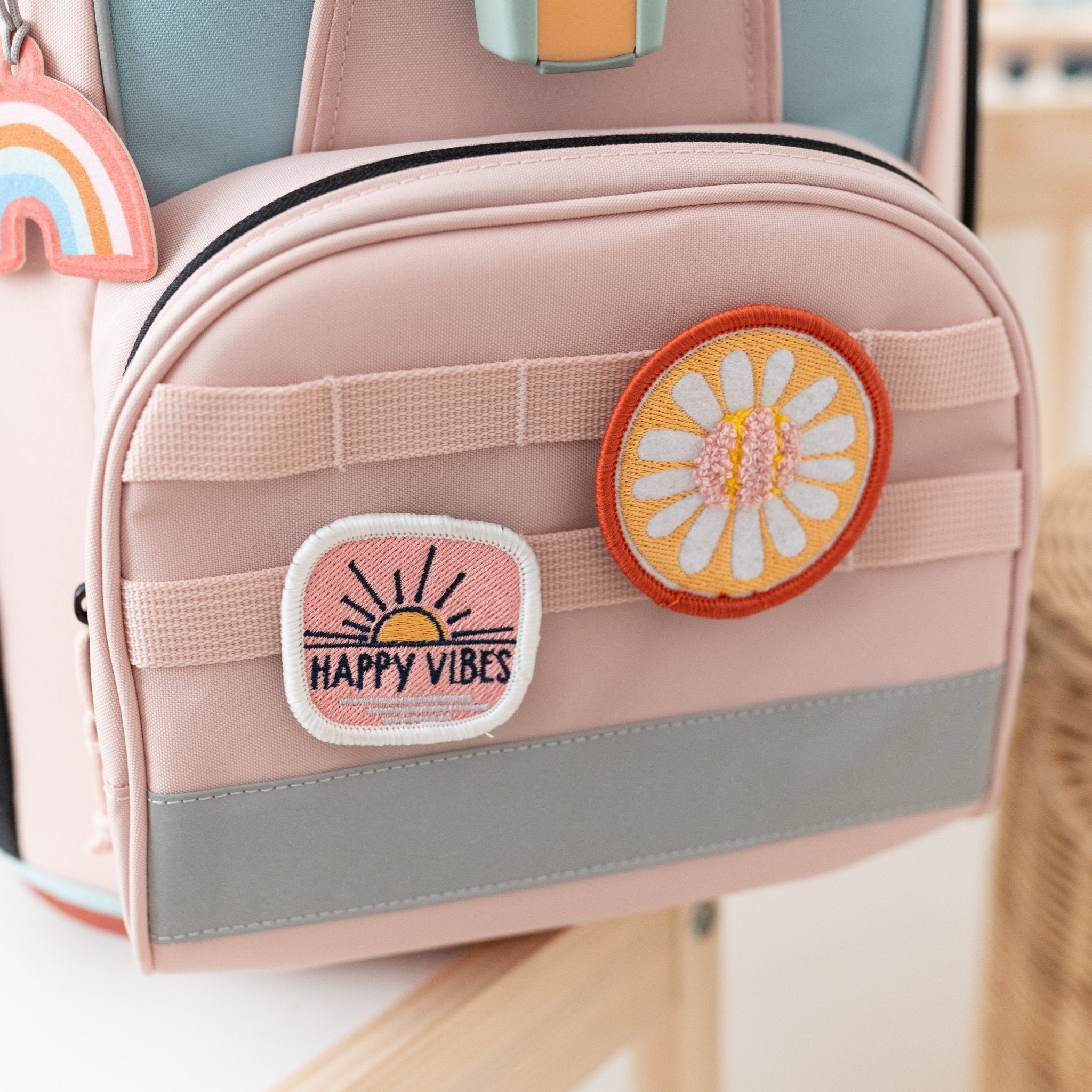 LÄSSIG Schulranzen Set 7 - teilig - Rosa/Blau - wunderwunsch