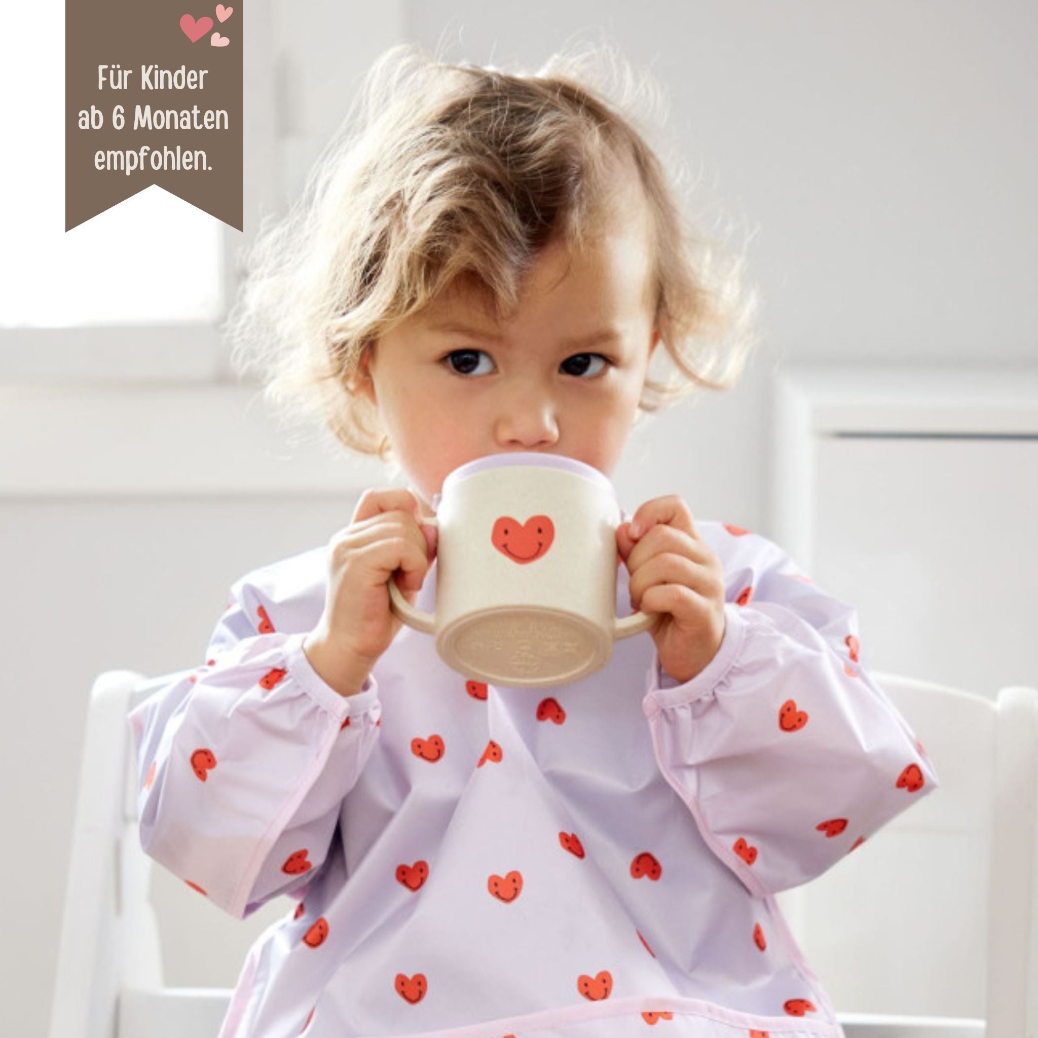 LÄSSIG Trinkbecher "Herz" oder "Smiley" personalisierbar - wunderwunsch