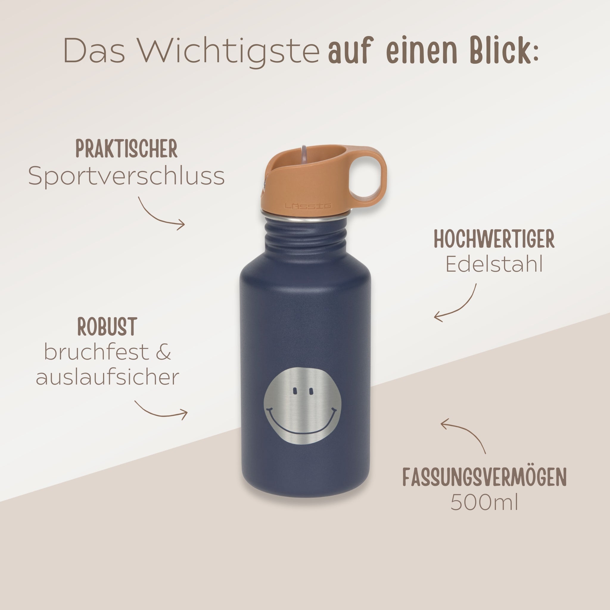 LÄSSIG Trinkflasche "Little Gang" - wunderwunsch