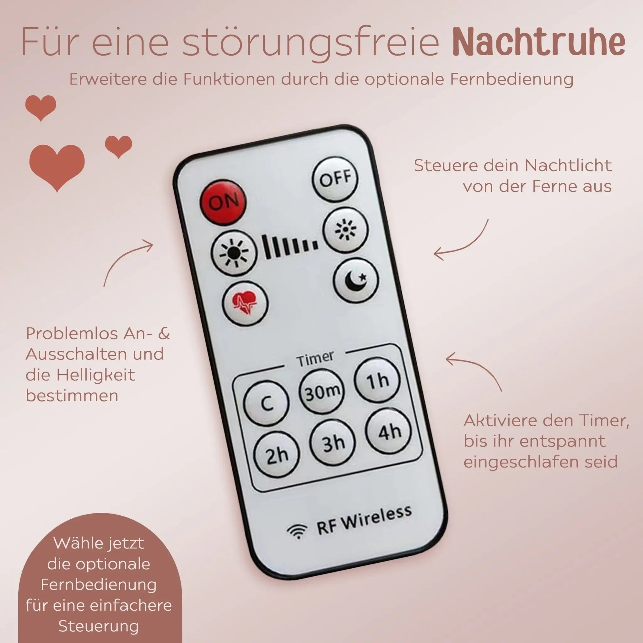LED Nachtlicht Herz - Unendlich - wunderwunsch