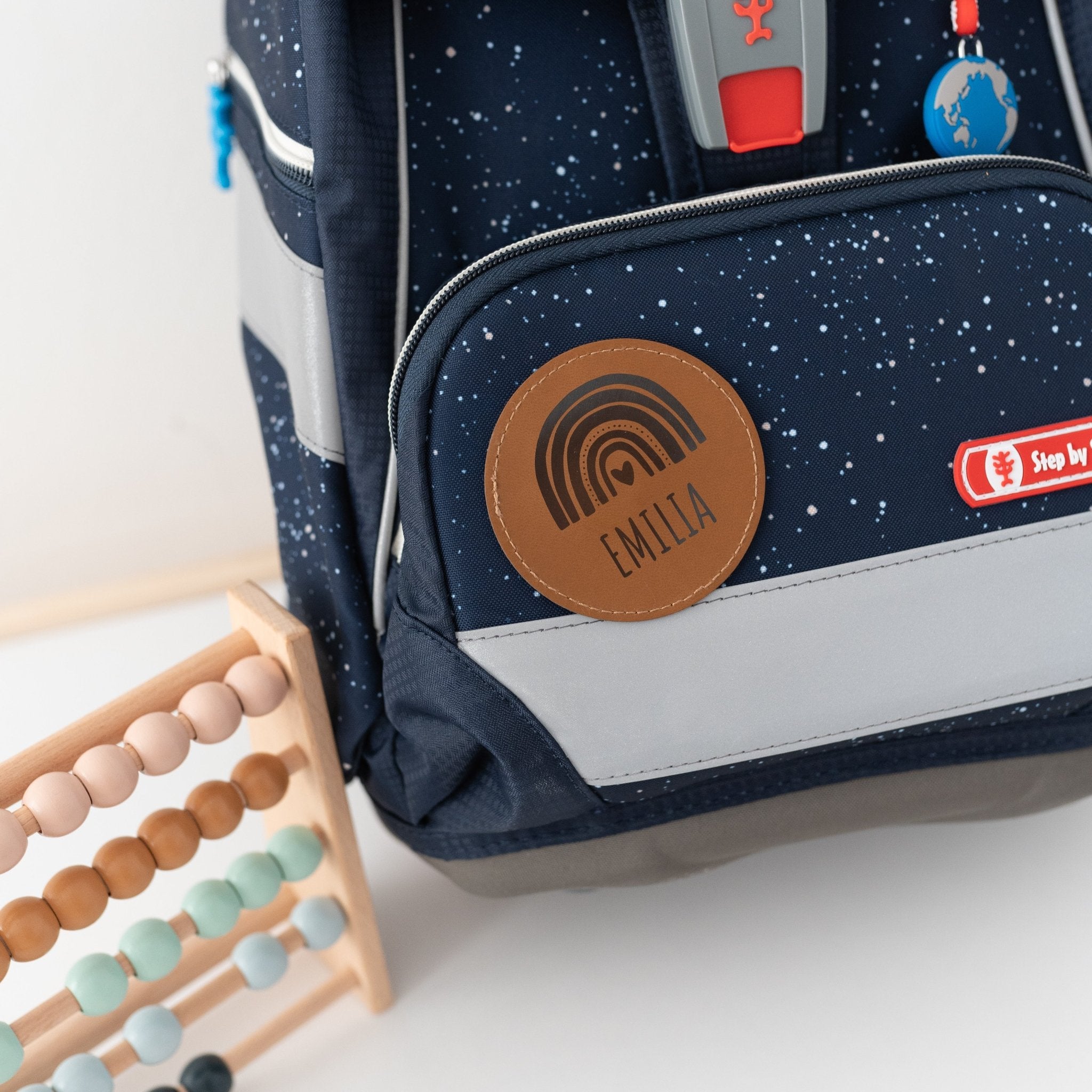 Lederpatches für Rucksack/Schulranzen - wunderwunsch