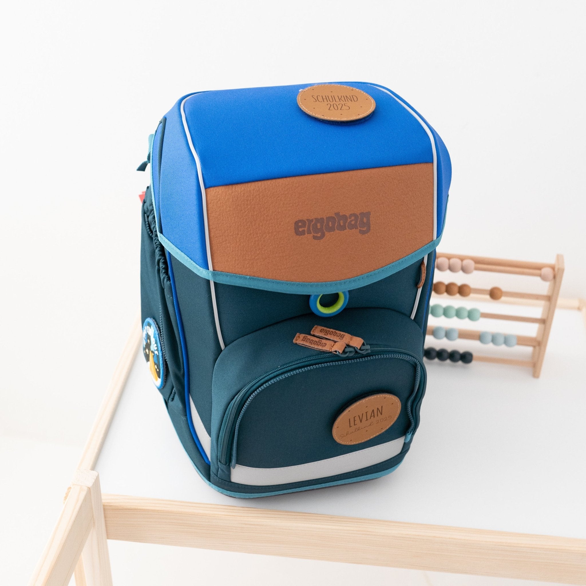 Lederpatches für Rucksack/Schulranzen - wunderwunsch