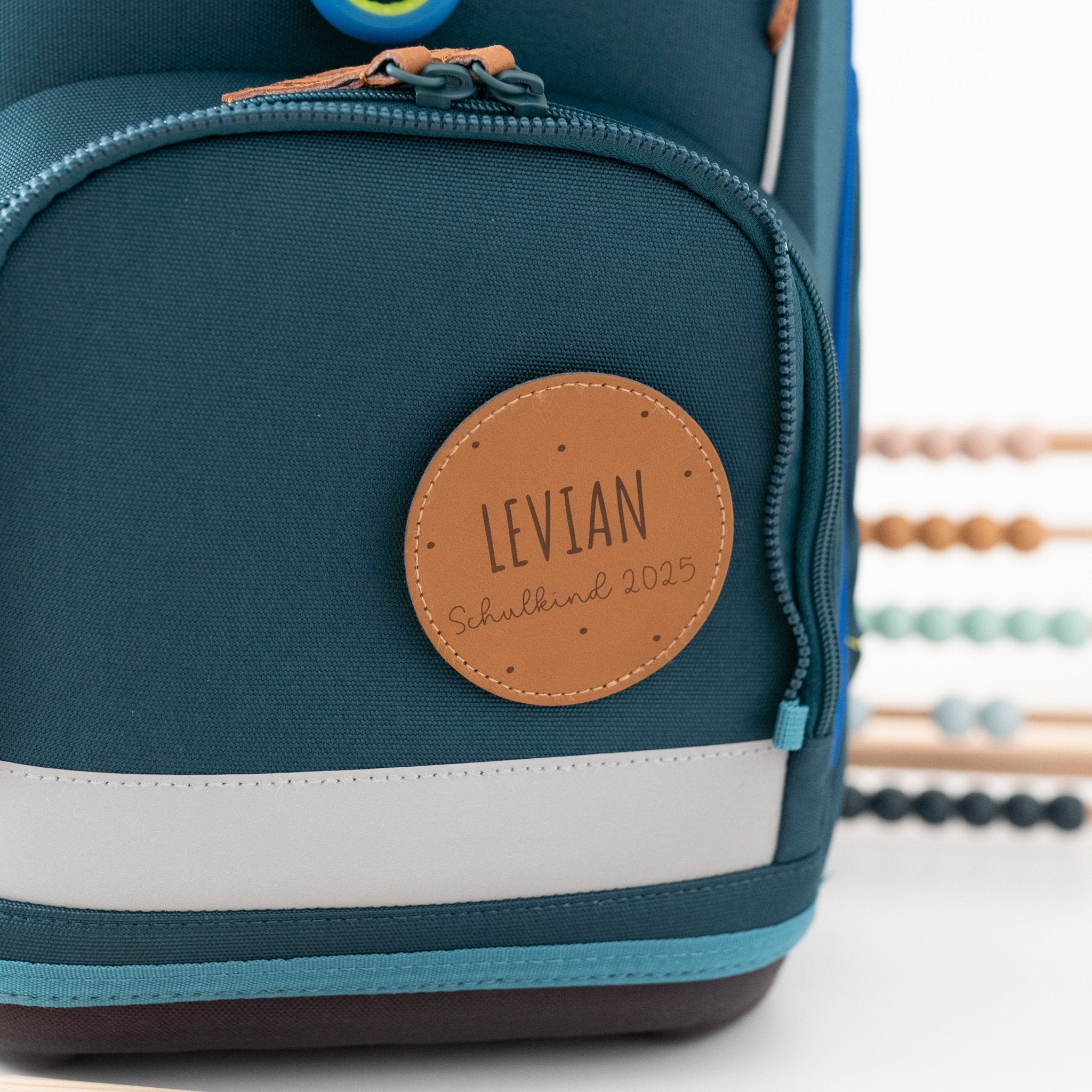 Lederpatches für Rucksack/Schulranzen - wunderwunsch