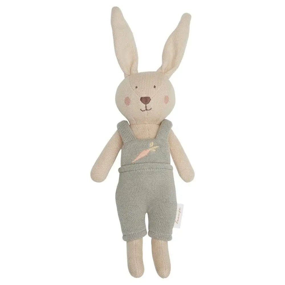 LEEVJE Hase Kuscheltier grün - wunderwunsch