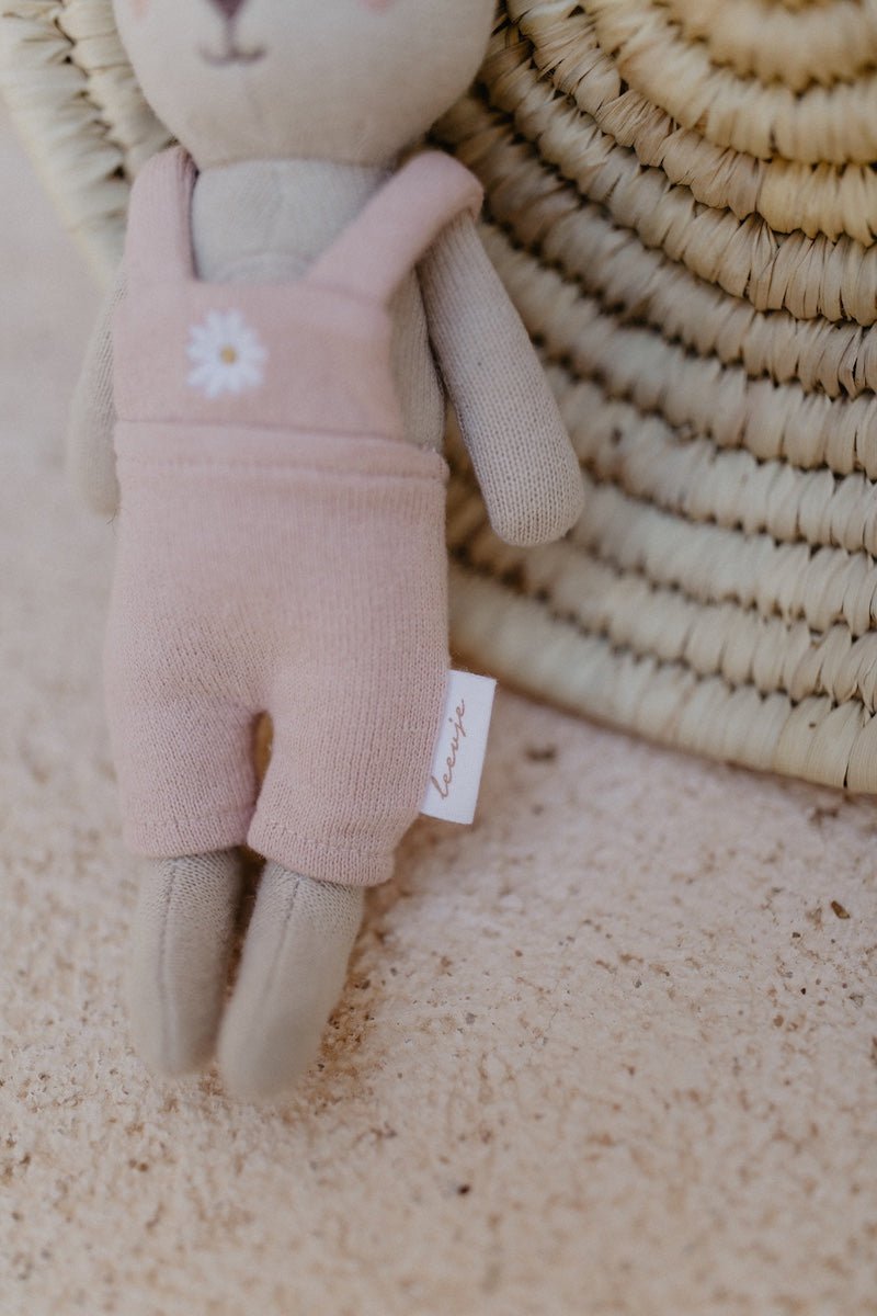 LEEVJE Hase Kuscheltier rosa - wunderwunsch