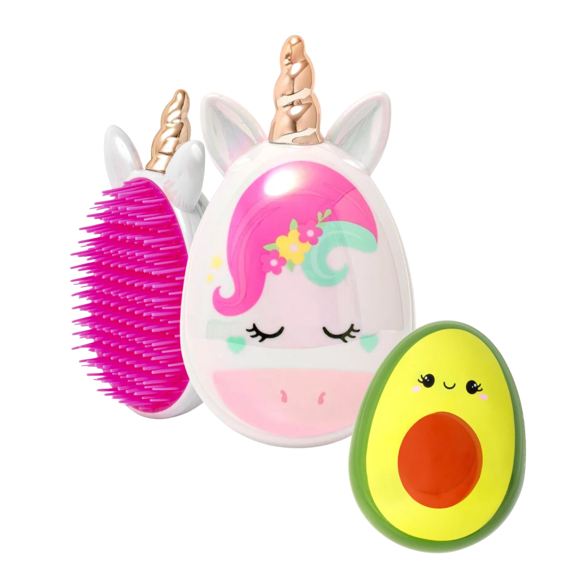 LEGAMI Haarbürste - Einhorn & Avocado - wunderwunsch