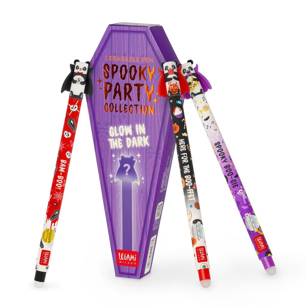 LEGAMI Set mit 3 Löschbaren Gelstiften - Spooky Party - wunderwunsch