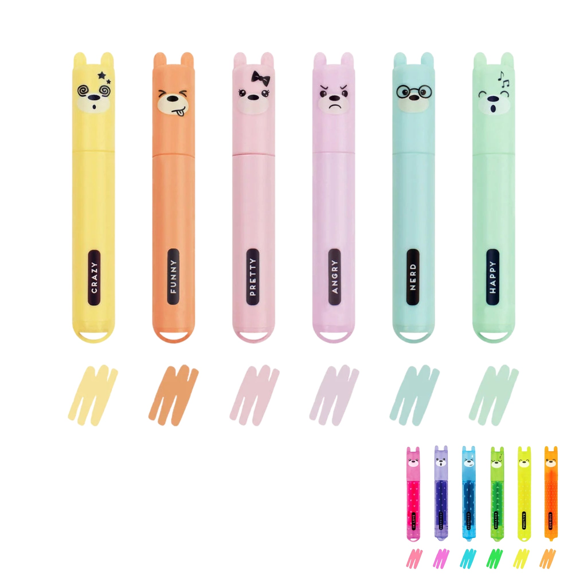 LEGAMI Textmarker 6er Set - Bär - wunderwunsch