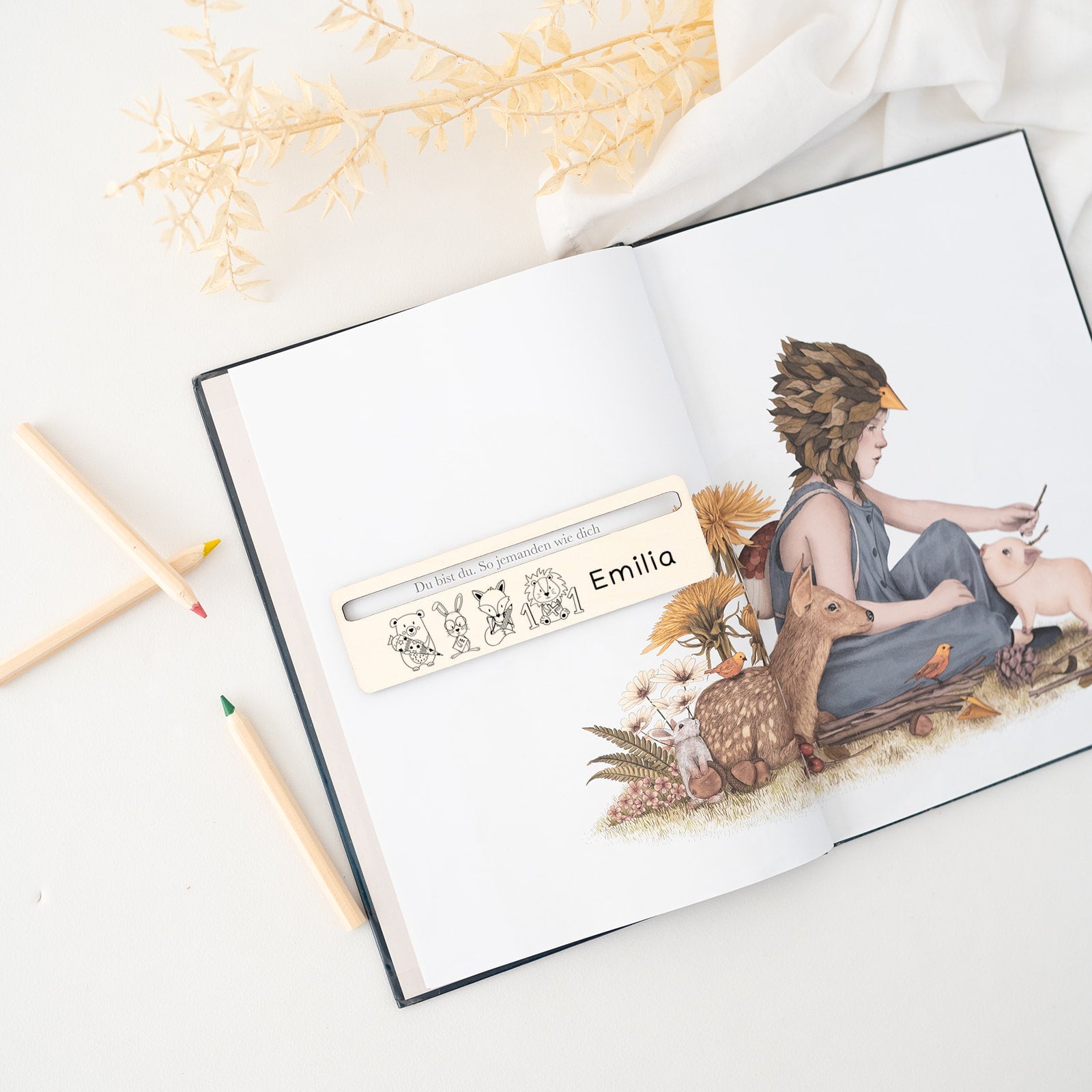 Lesehilfe personalisiert - Schulanfang Tiere Gravur - wunderwunsch