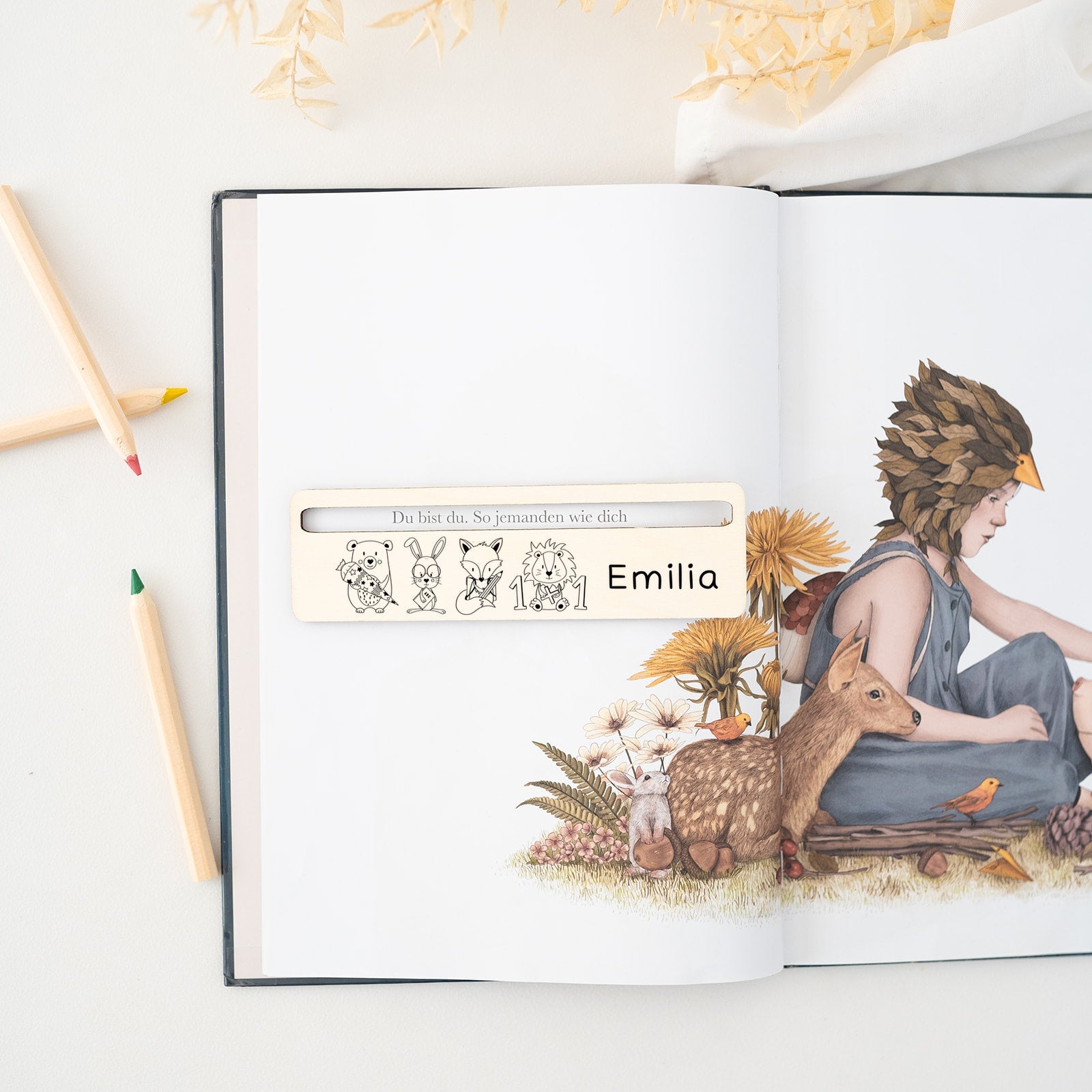 Lesehilfe personalisiert - Schulanfang Tiere Gravur - wunderwunsch