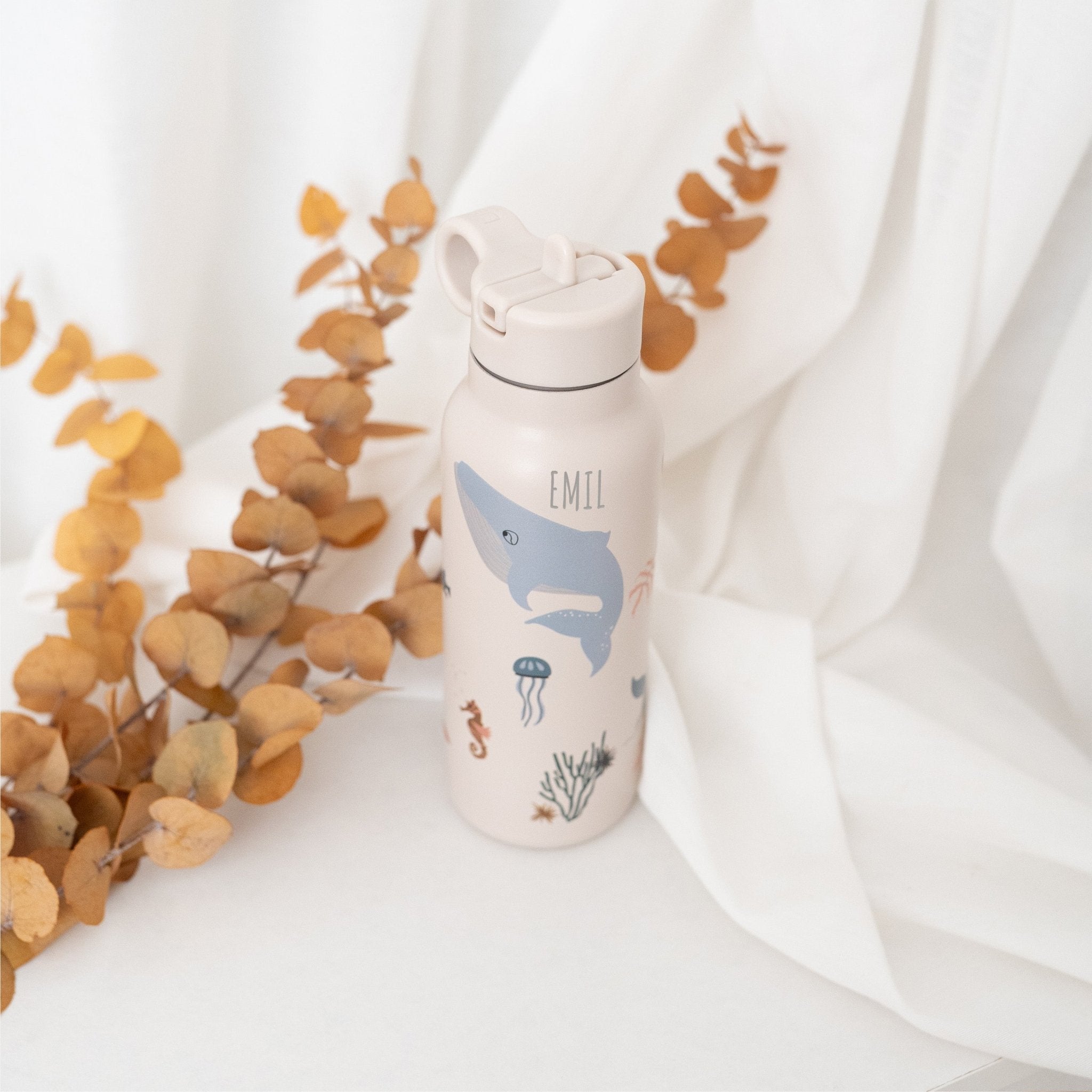 LIEWOOD Edelstahl - Trinkflasche 350ml - personalisiert - wunderwunsch