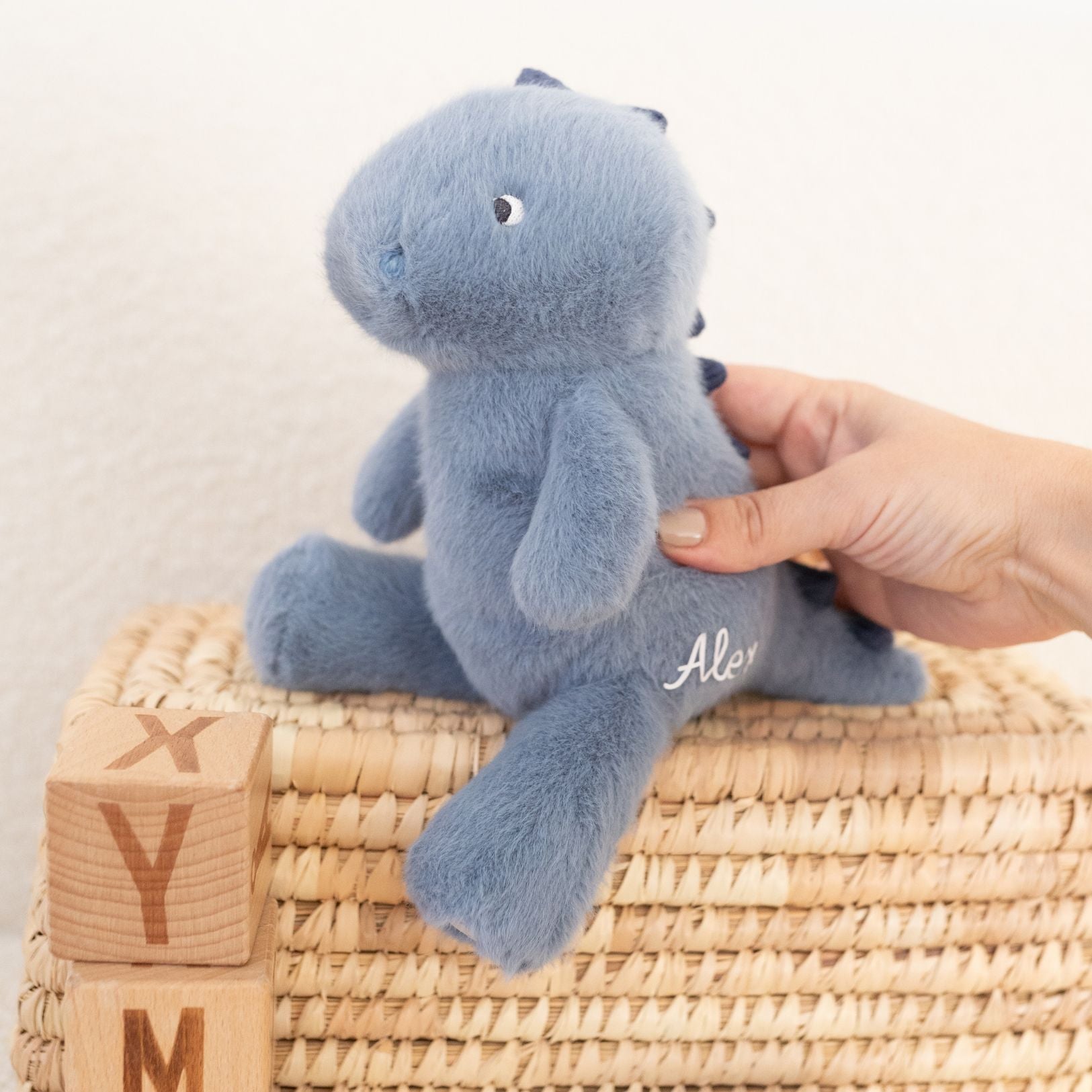 LIEWOOD Kuscheltier Stegosaurus blau personalisierbar - wunderwunsch