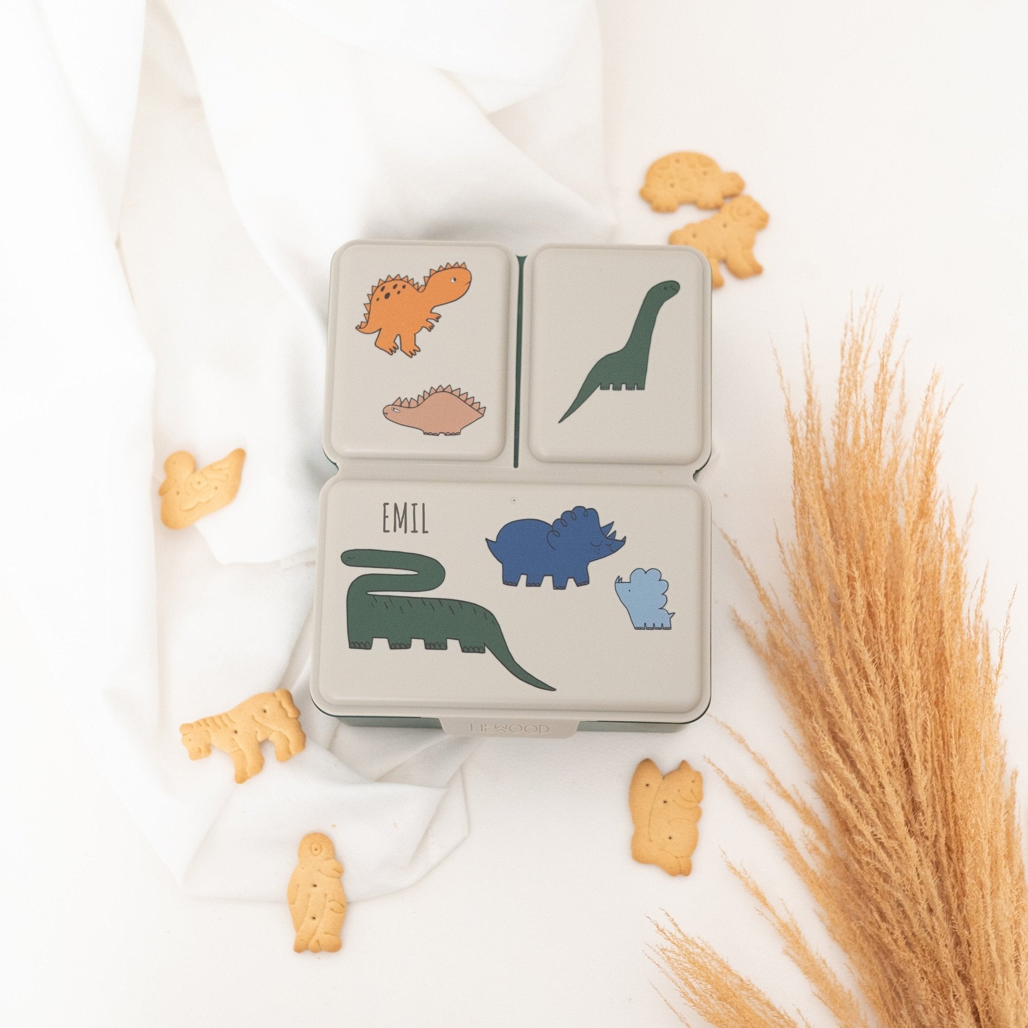 LIEWOOD Lunchbox mit 3 Fächern personalisiert - wunderwunsch