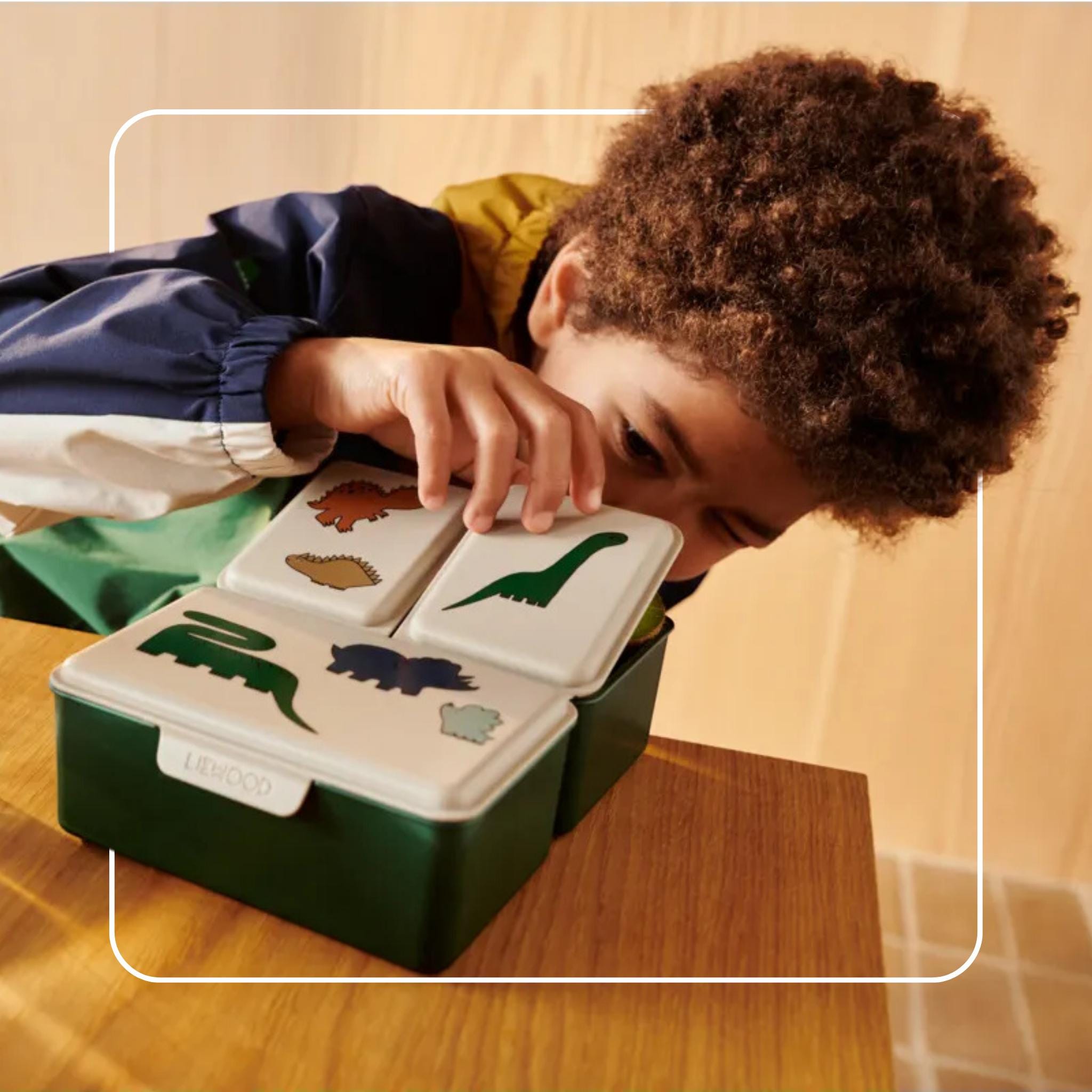LIEWOOD Lunchbox mit 3 Fächern personalisiert - wunderwunsch