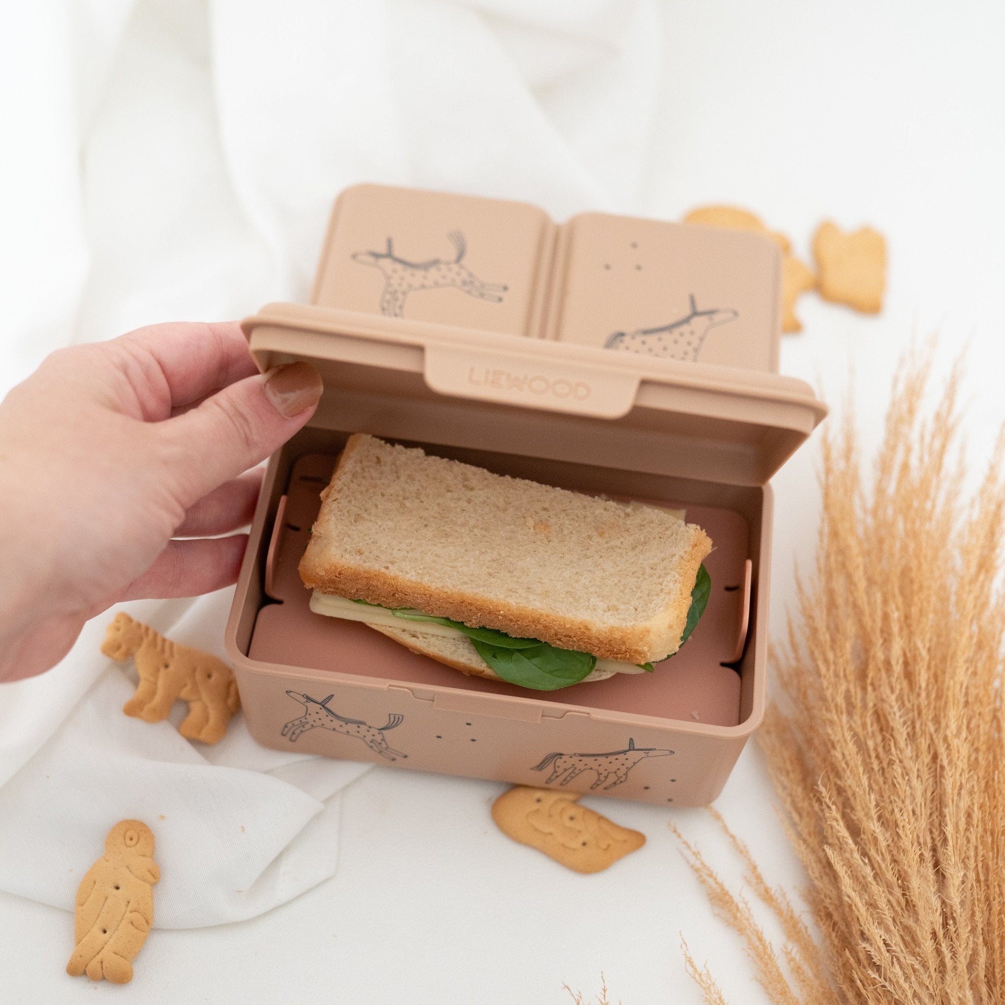 LIEWOOD Lunchbox mit 3 Fächern personalisiert - wunderwunsch
