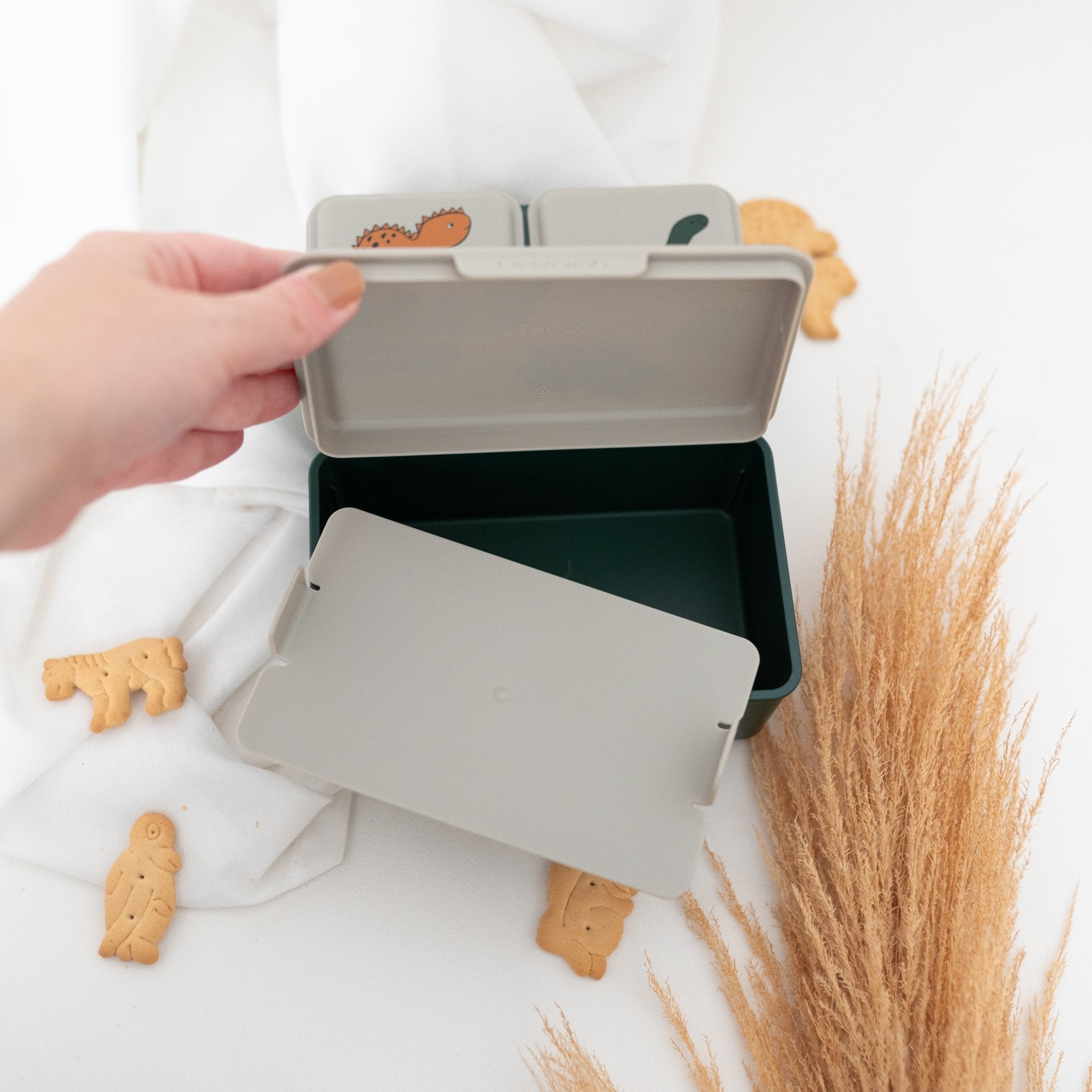LIEWOOD Lunchbox mit 3 Fächern personalisiert - wunderwunsch